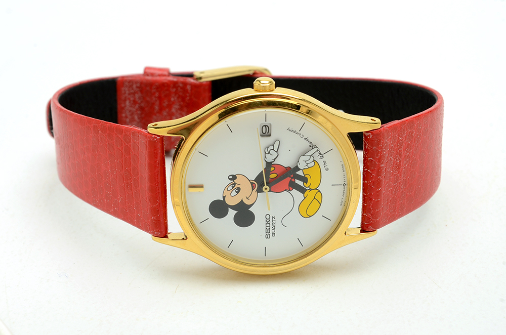 Seiko Quartz Mickey Mouse Watch