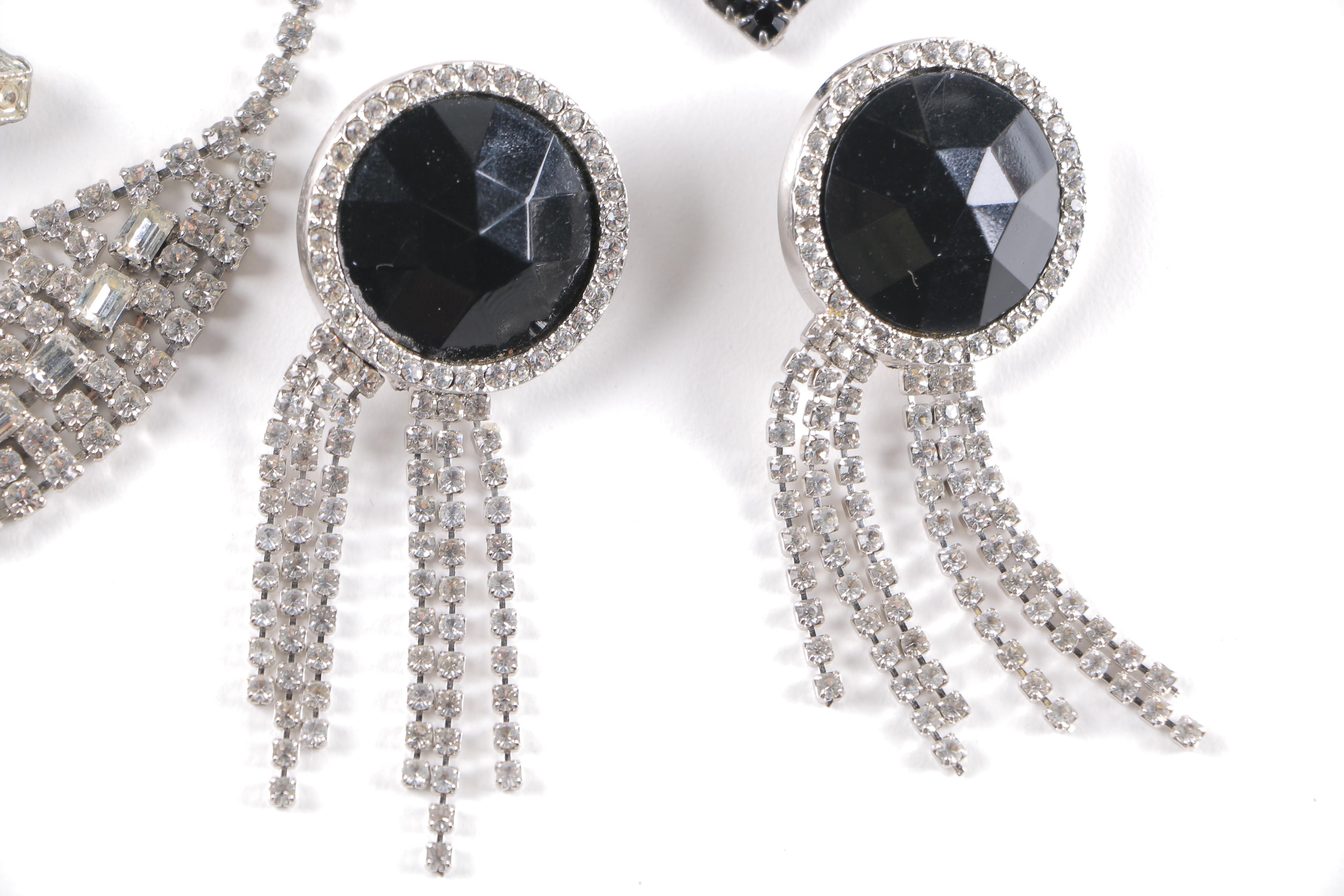 Vintage Rhinestone Costume Jewelry Including Weiss