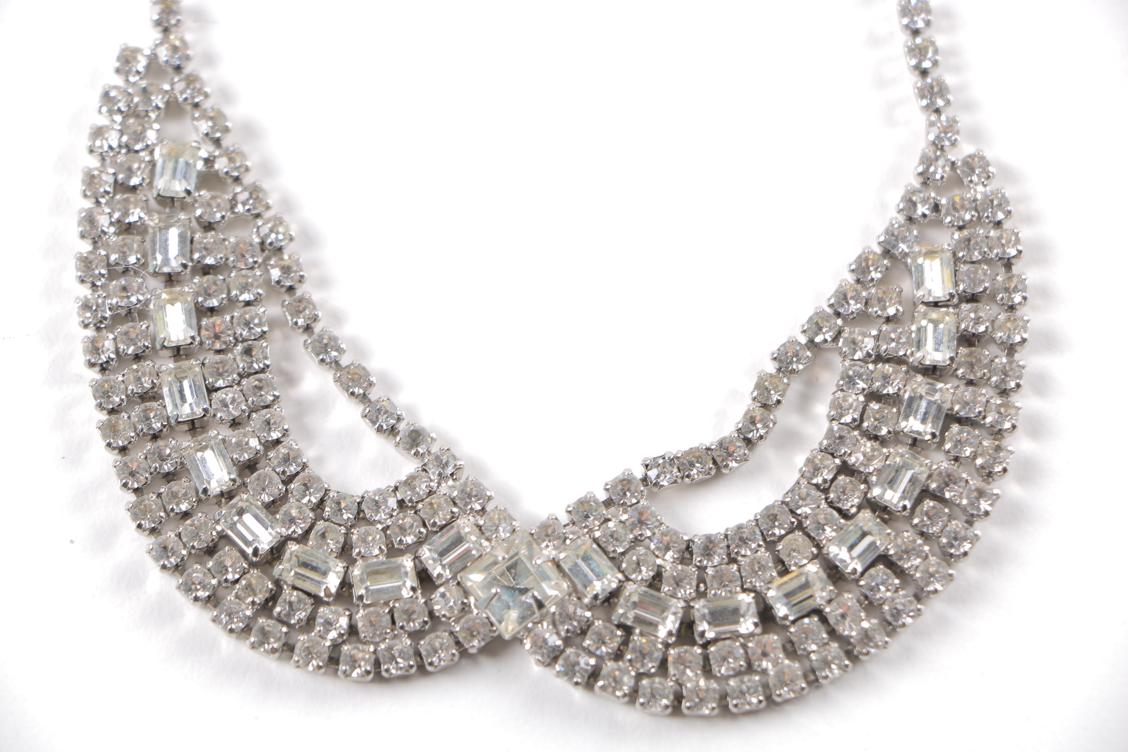 Vintage Rhinestone Costume Jewelry Including Weiss