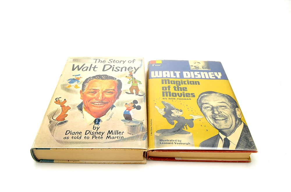 Walt Disney Biographies Featuring "The Story of Walt Disney" First Edition