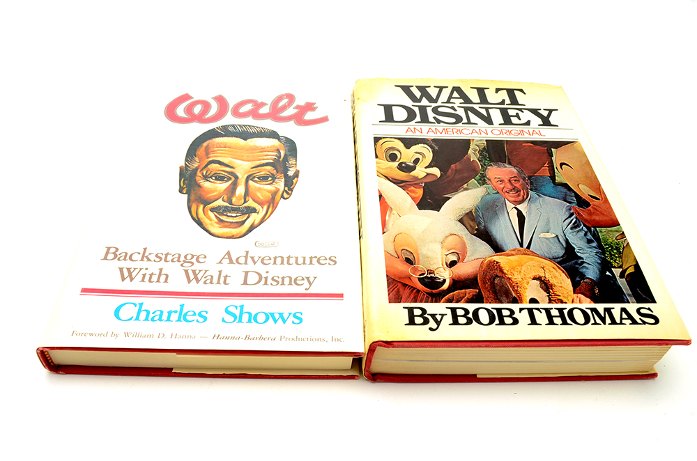 Walt Disney Biographies Featuring "The Story of Walt Disney" First Edition