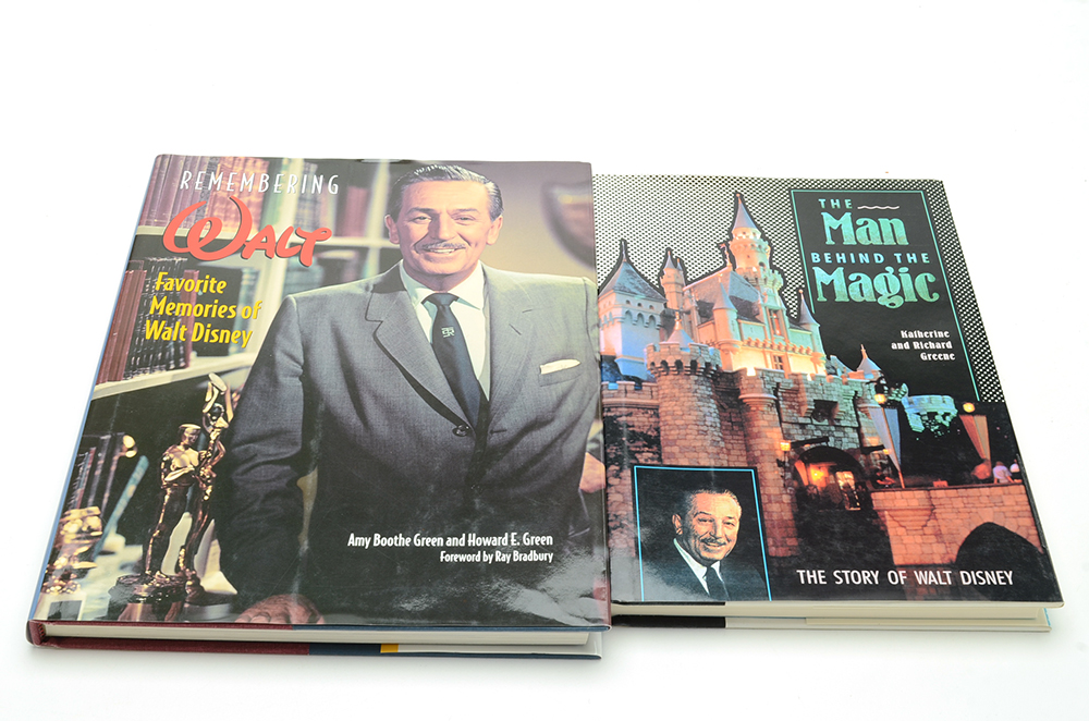 Walt Disney Biographies Featuring "The Story of Walt Disney" First Edition