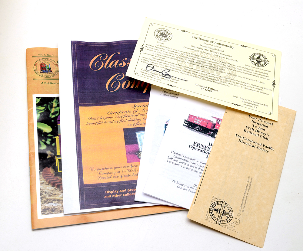 2002 Limited Edition Disneyland Railroad Engine No. 4 "Ernest S. Marsh"