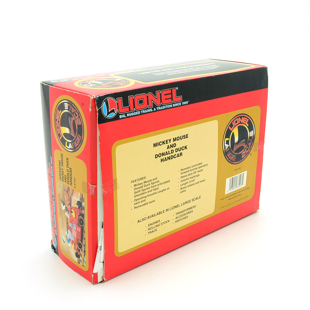 1995 Lionel Mickey Mouse and Donald Duck Handcar