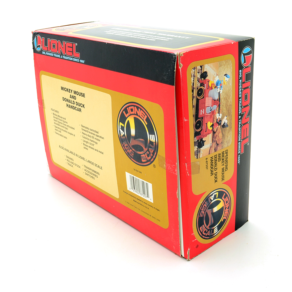 1995 Lionel Mickey Mouse and Donald Duck Handcar