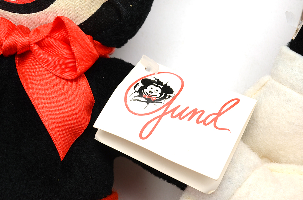 1993 Disneyana Convention Signed Gund Dolls and Disney Parks Mickey's 60th Birthday Commemorative Plate