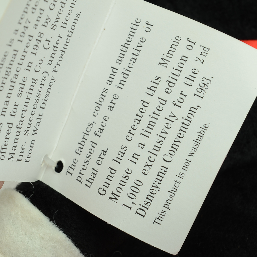 1993 Disneyana Convention Signed Gund Dolls and Disney Parks Mickey's 60th Birthday Commemorative Plate