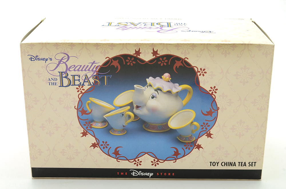 Disney "Beauty and the Beast" Tea Sets Including Reutter German Porcelain