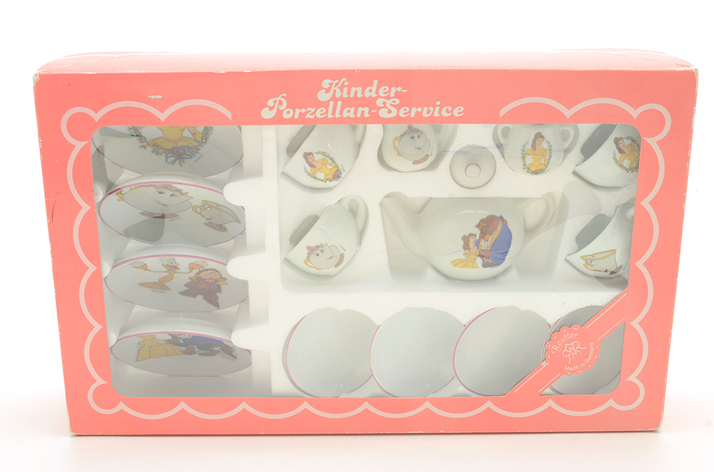 Disney "Beauty and the Beast" Tea Sets Including Reutter German Porcelain