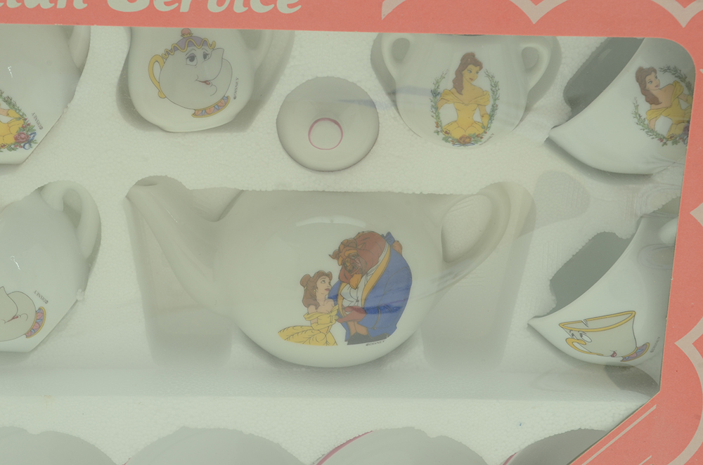 Disney "Beauty and the Beast" Tea Sets Including Reutter German Porcelain