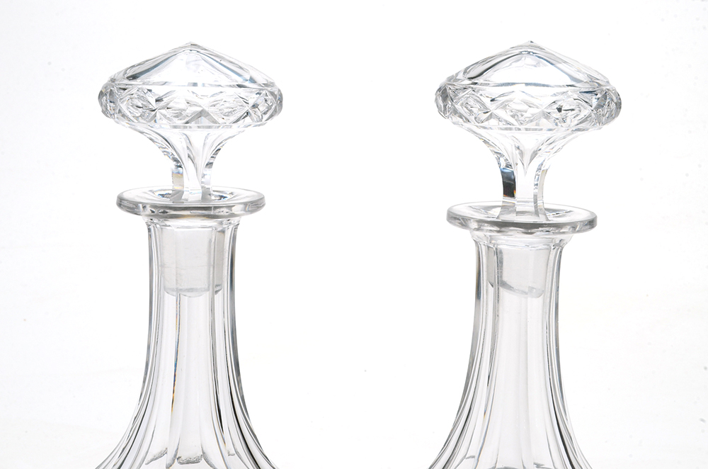 Pair of Crystal Decanters