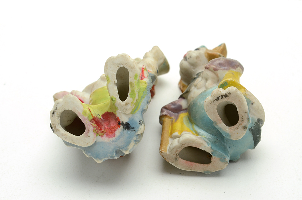 1940 Honest John and Gideon Bisque Figurines From Walt Disney's "Pinocchio"