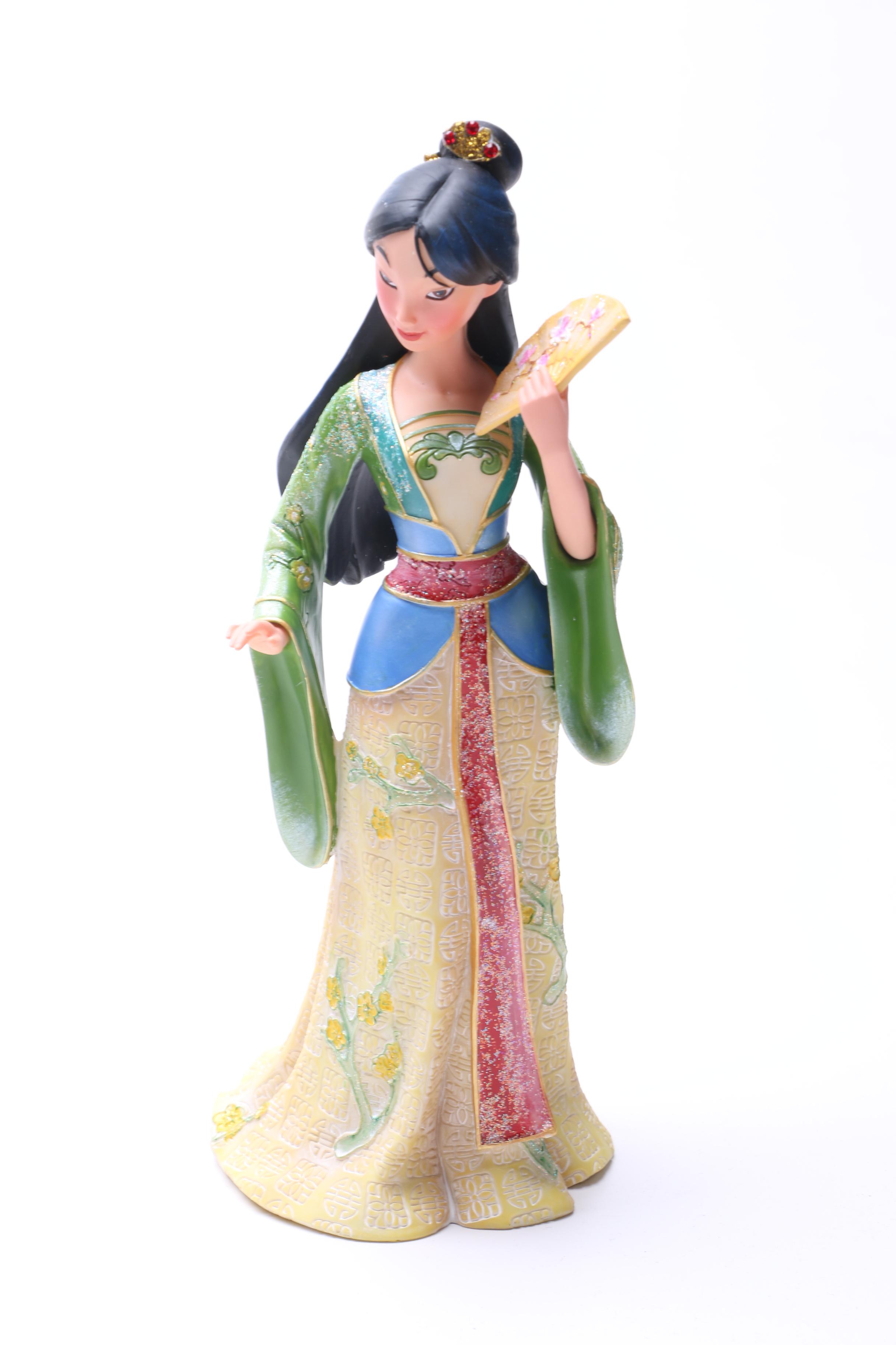Disney Showcase Figurines, "Anna", "Elsa" and "Mulan"