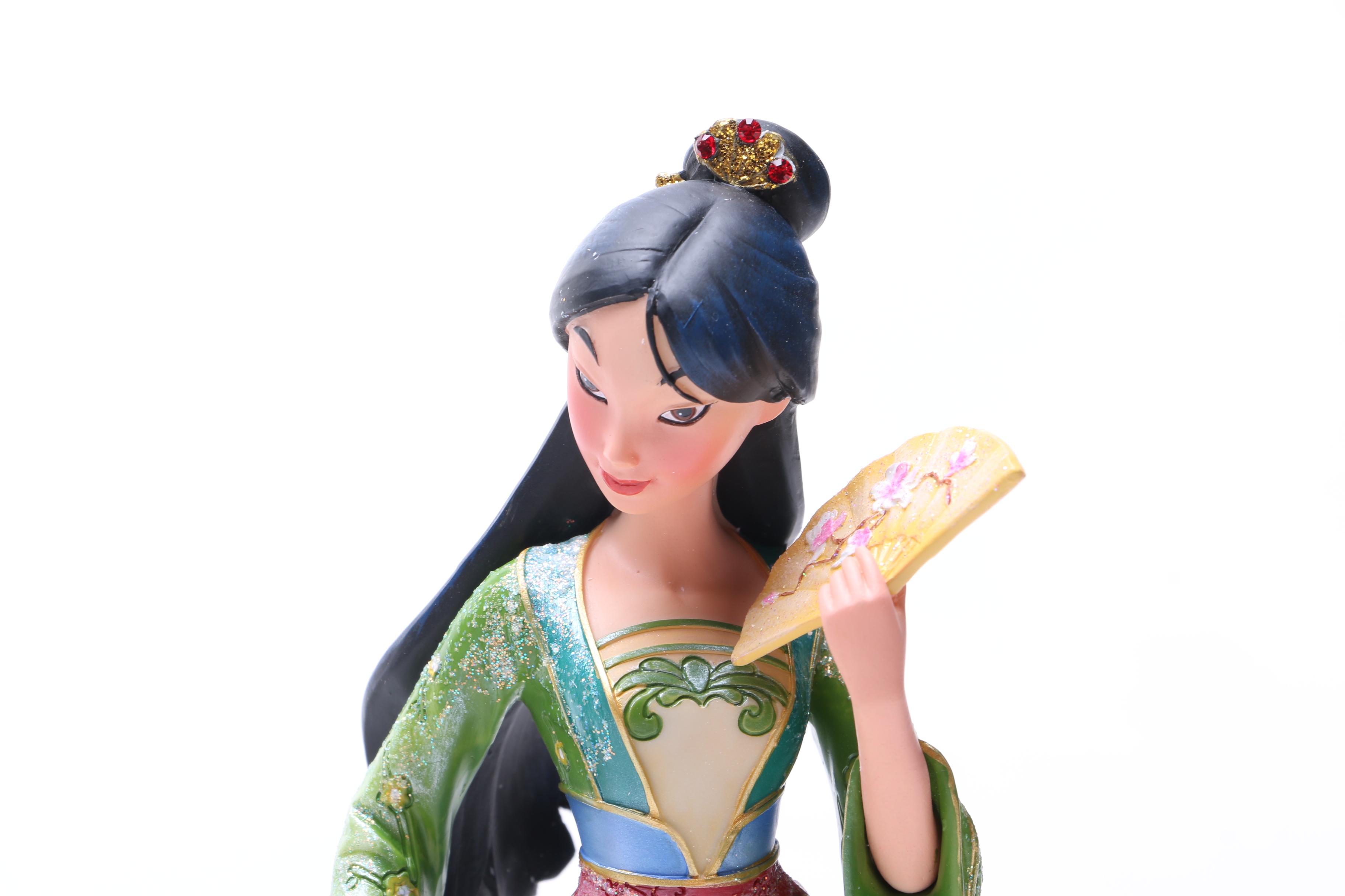 Disney Showcase Figurines, "Anna", "Elsa" and "Mulan"