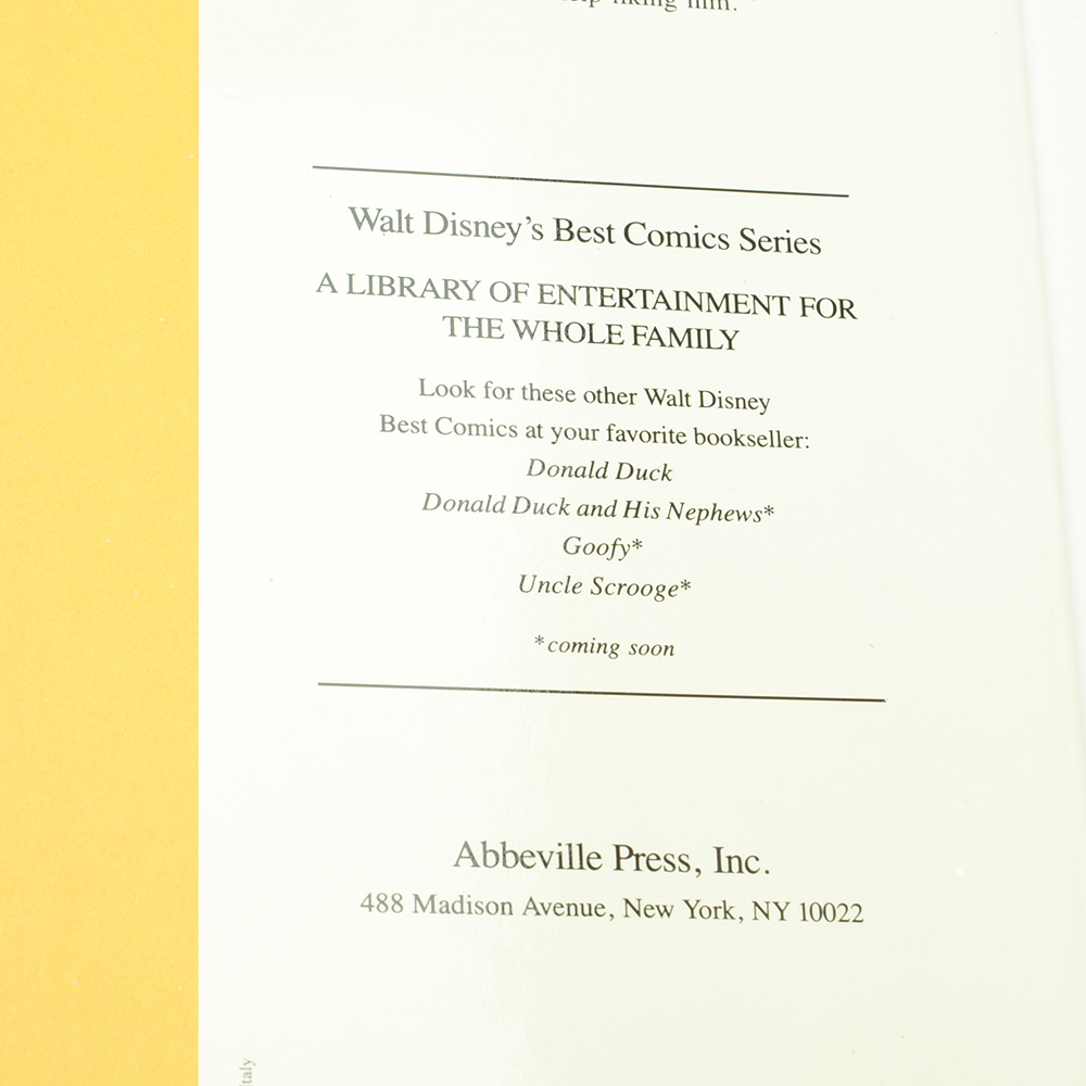 1978 "Walt Disney's Best Comics" Mickey Mouse and Donald Duck Collections