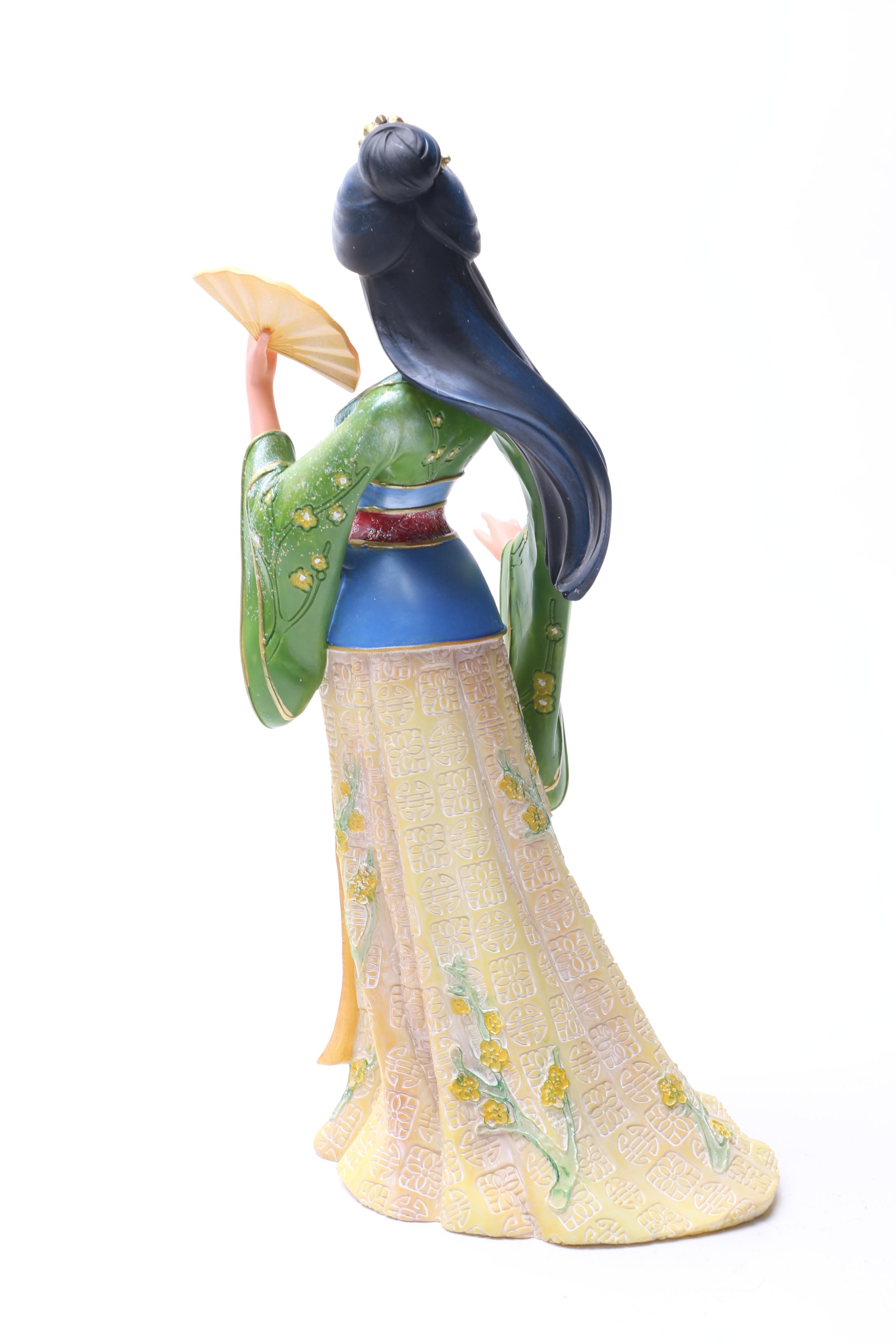 Disney Showcase Figurines, "Anna", "Elsa" and "Mulan"