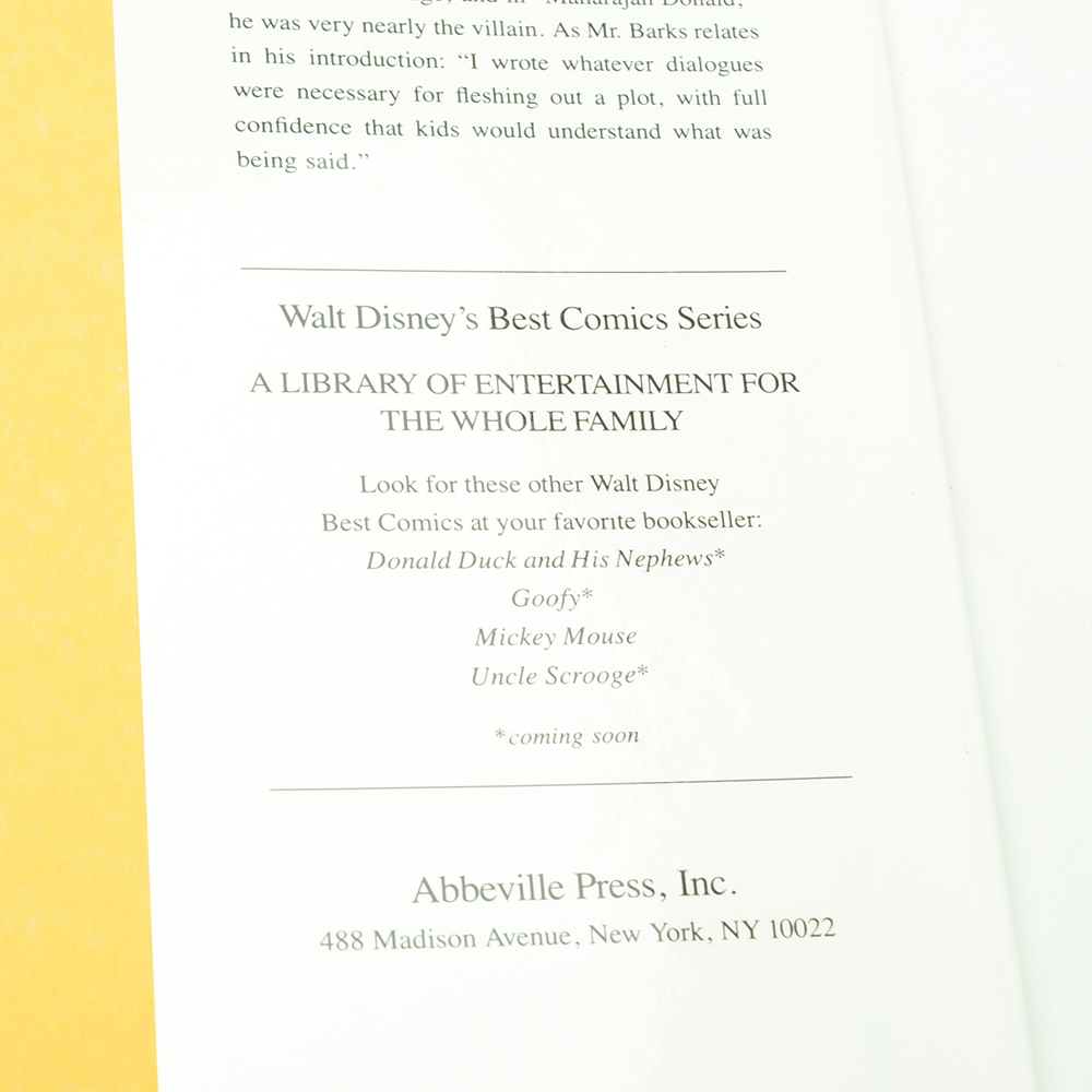 1978 "Walt Disney's Best Comics" Mickey Mouse and Donald Duck Collections