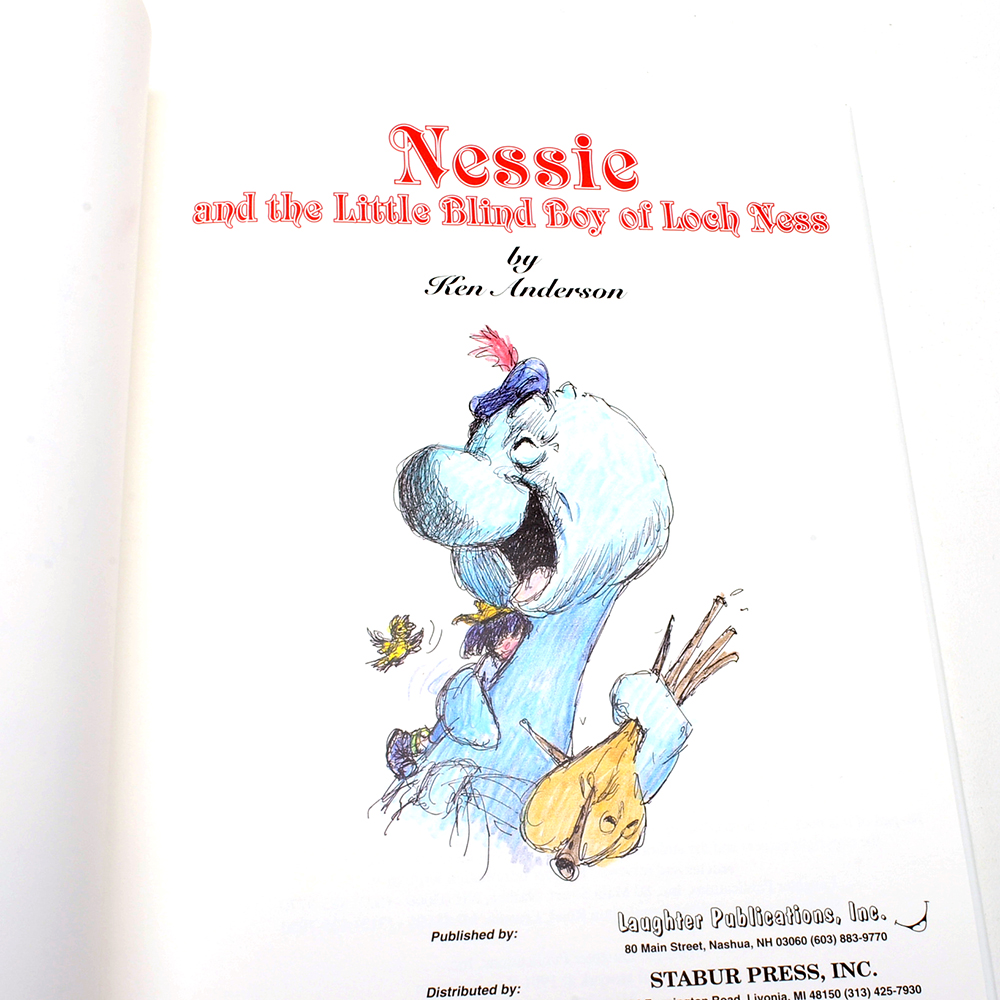 Books by Disney Cast Members Featuring Signed Ken Anderson "Nessie and the Little Blind Boy of Loch Ness"