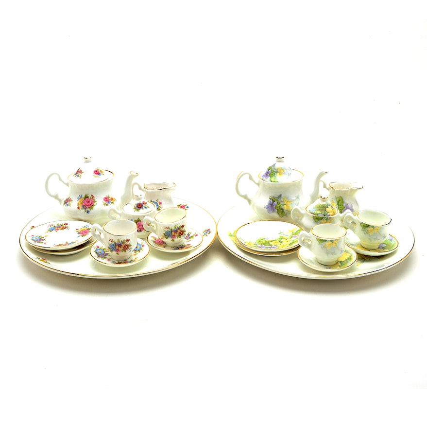 English Miniature Tea Sets