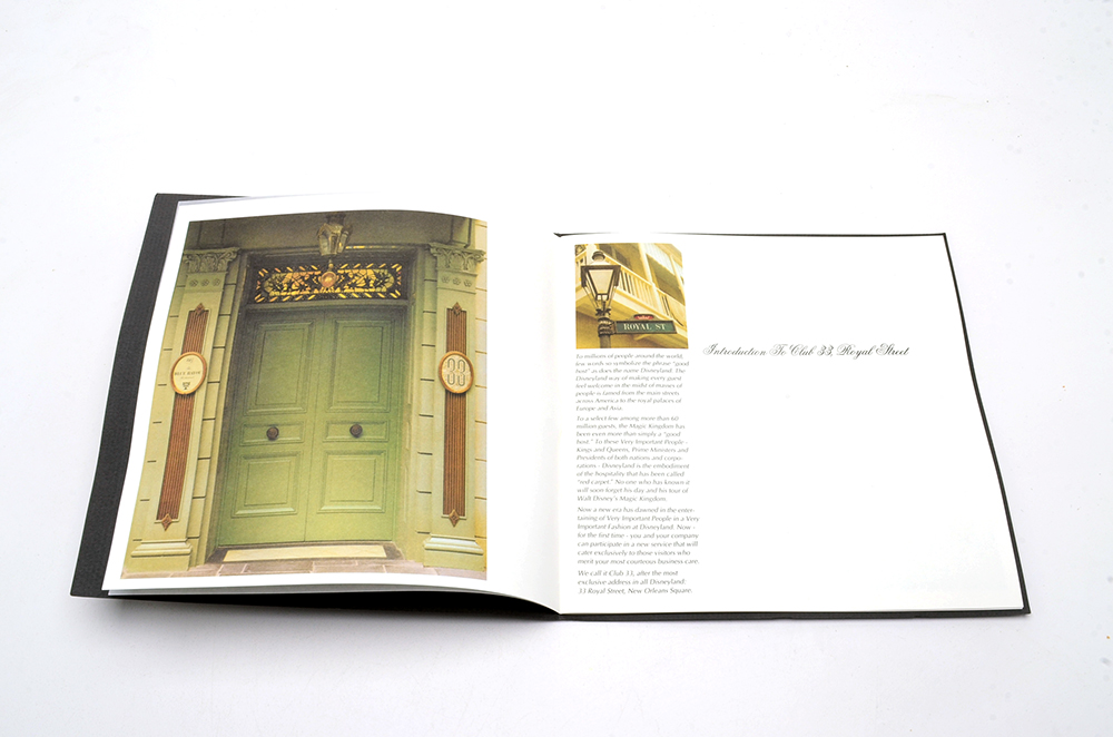 Disneyland's Club 33 Keychain and Thirtieth Anniversary Commemorative Program