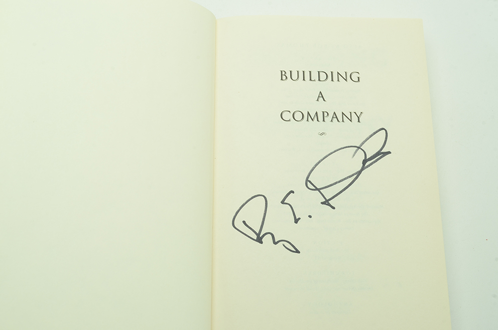 Roy E. Disney and Bob Thomas Signed "Building a Company: Roy O. Disney and the Creation of an Entertainment Empire"