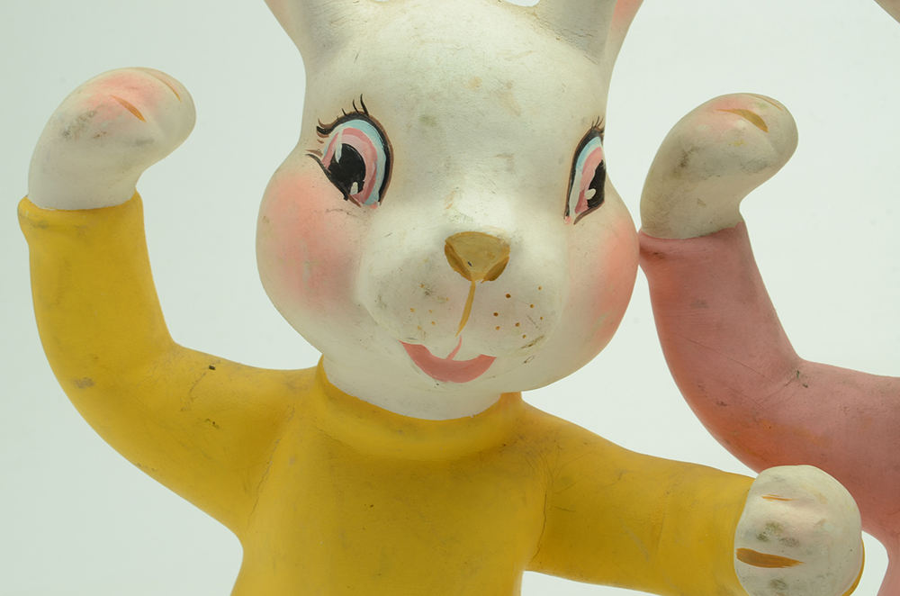 Three Mid-Century Easter Bunny Store Displays