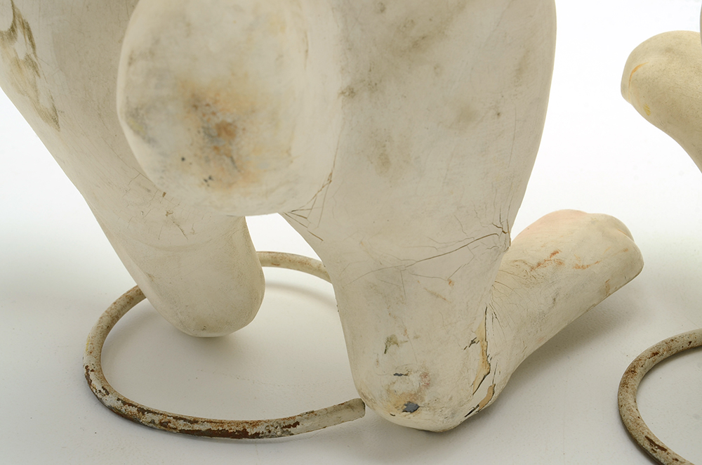 Three Mid-Century Easter Bunny Store Displays