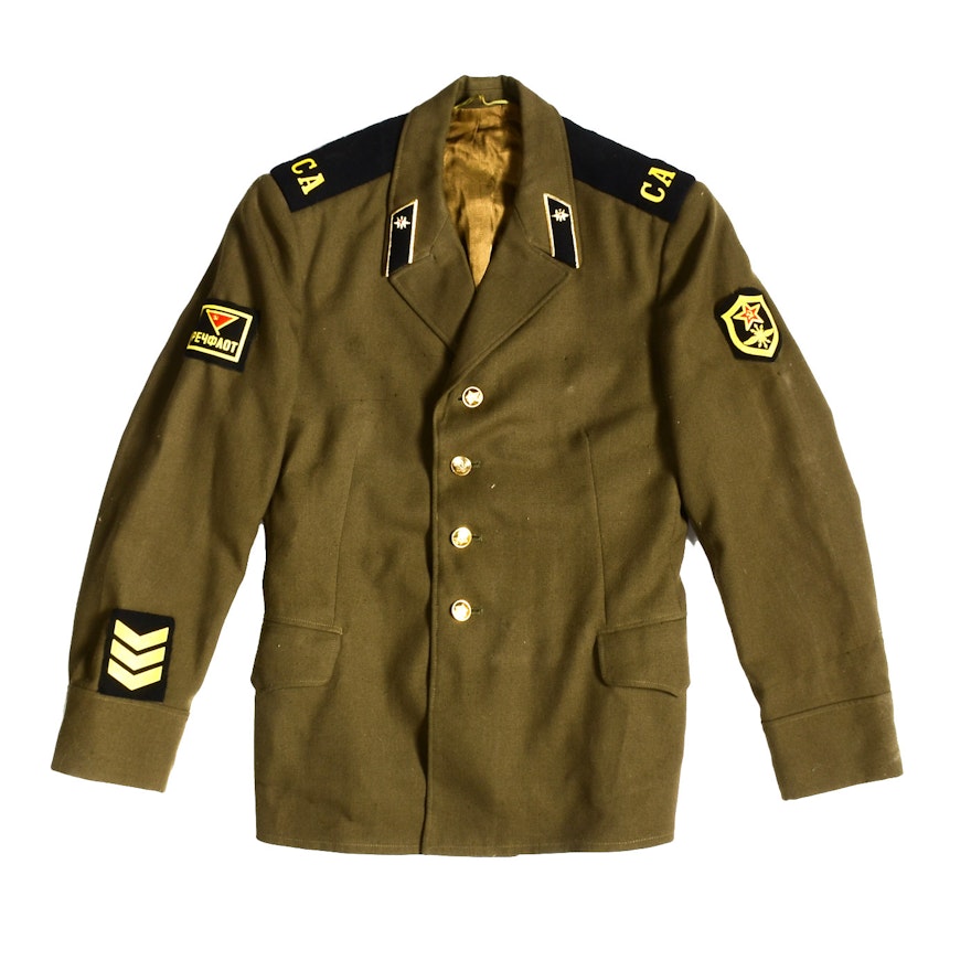 Original Soviet Army Soldier Officer Uniform Jacket