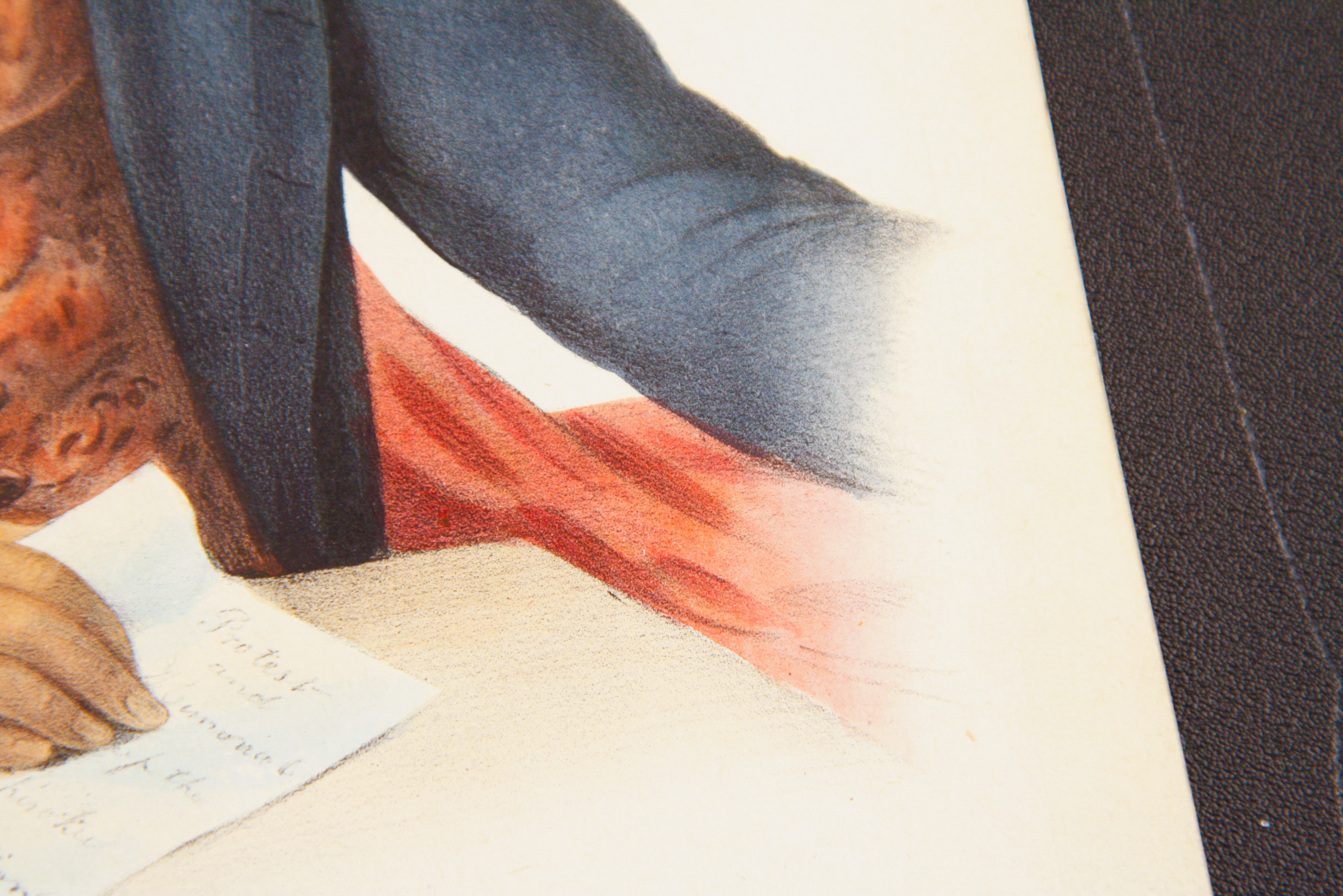 McKenney & Hall Hand-Colored Folio Lithograph "John Ross (A Cherokee Cheif)"