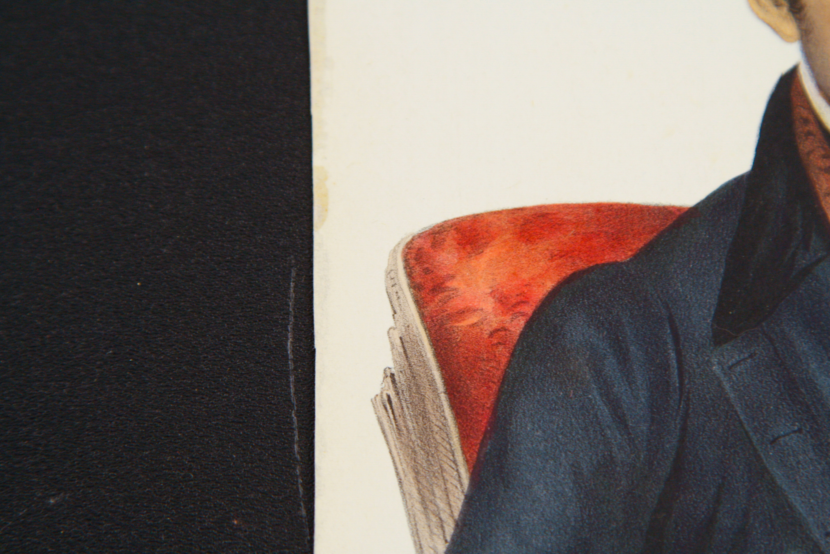 McKenney & Hall Hand-Colored Folio Lithograph "John Ross (A Cherokee Cheif)"