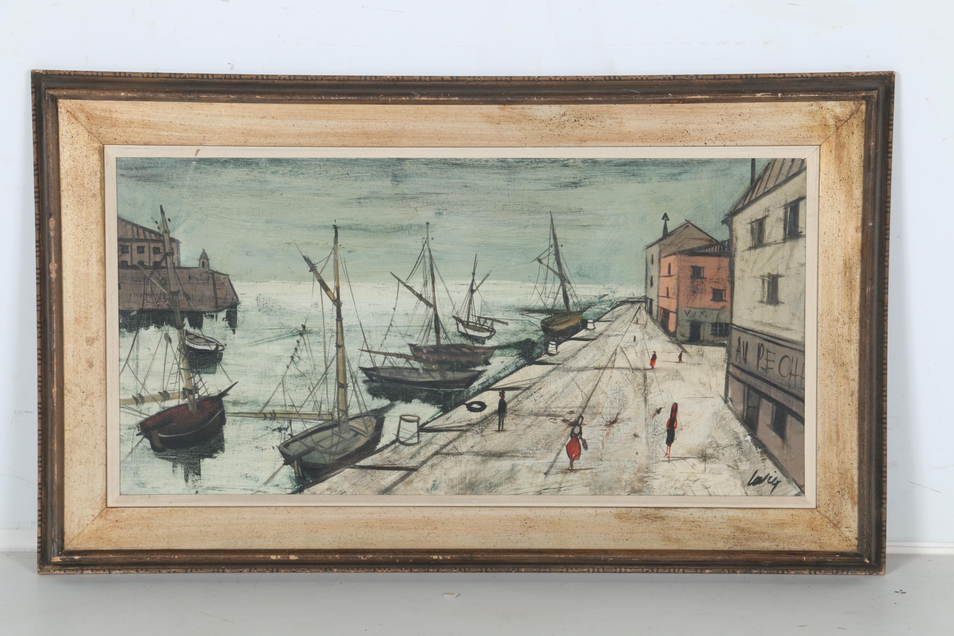 Charles Levier Maritime Original Oil Painting on Canvas