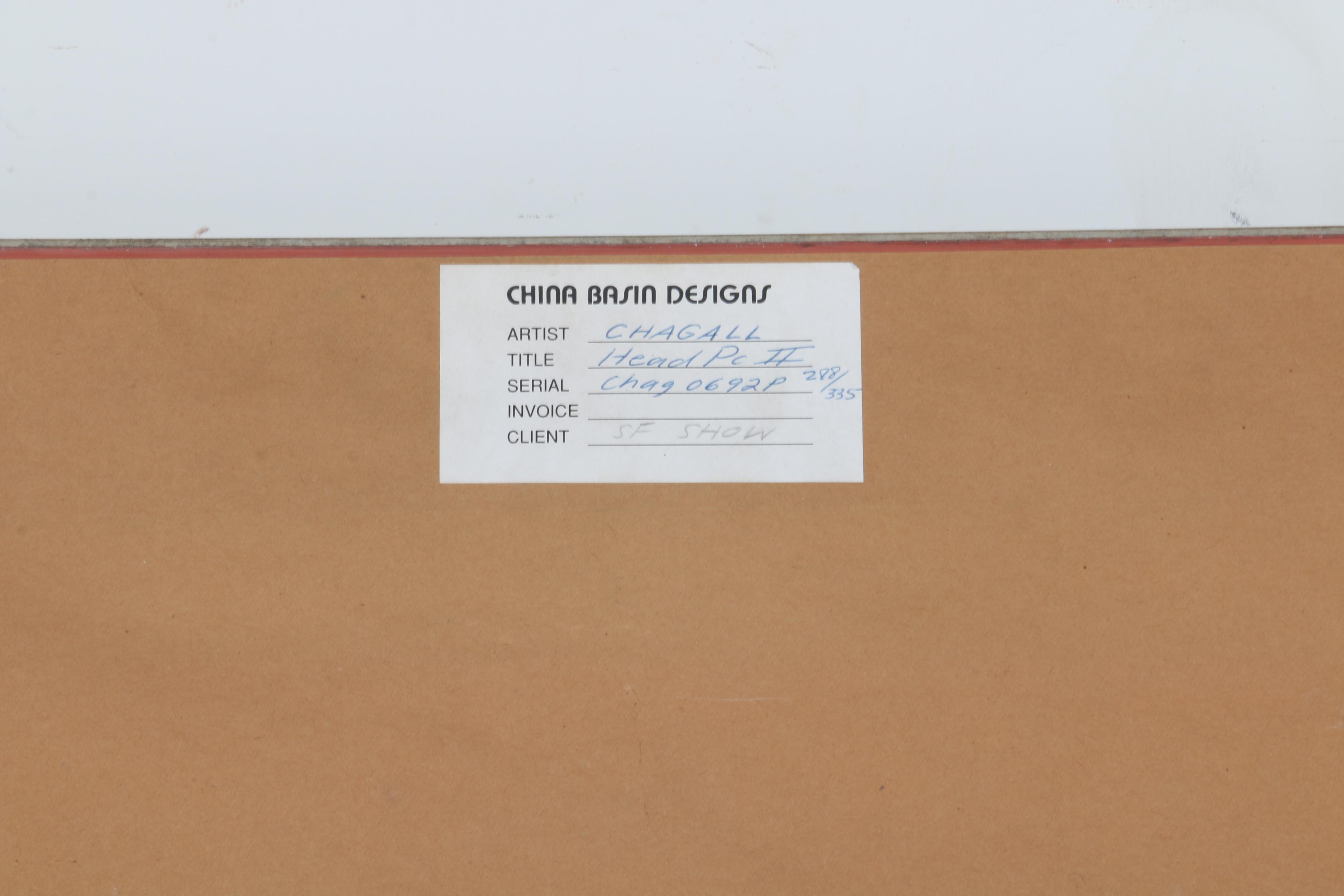 After Marc Chagall Limited Edition Etching "Les Ames Mortes"