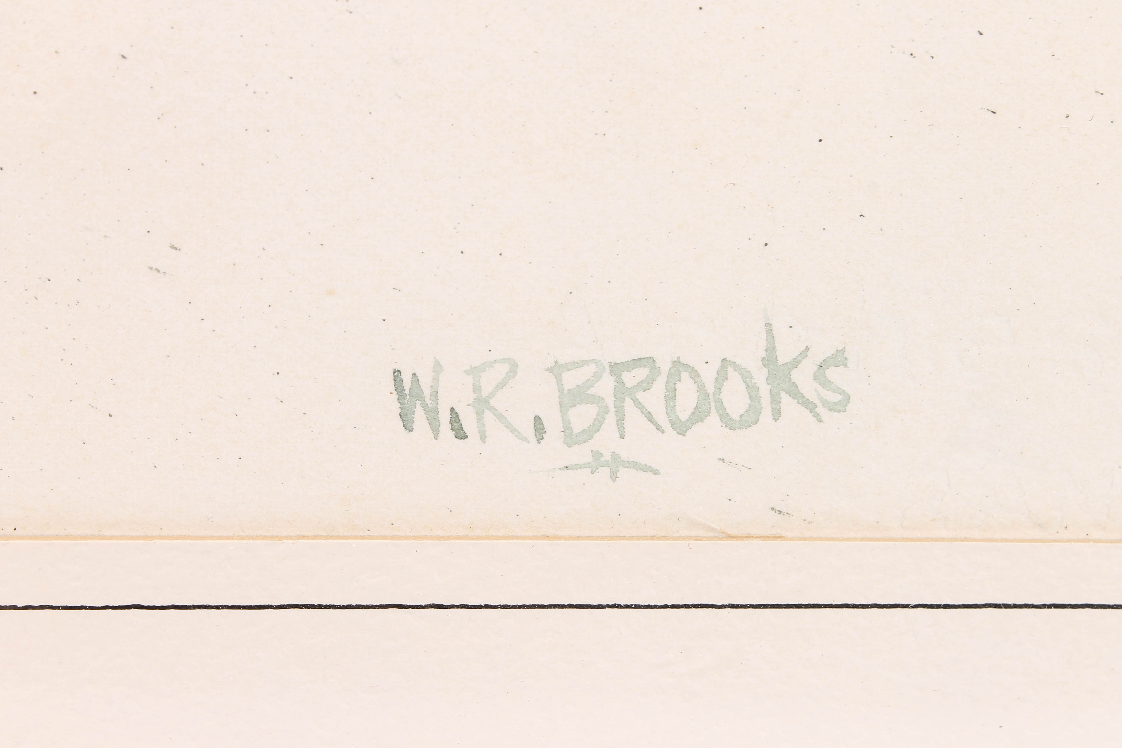 William R. Brooks Original Watercolor Painting "Grey Skies"