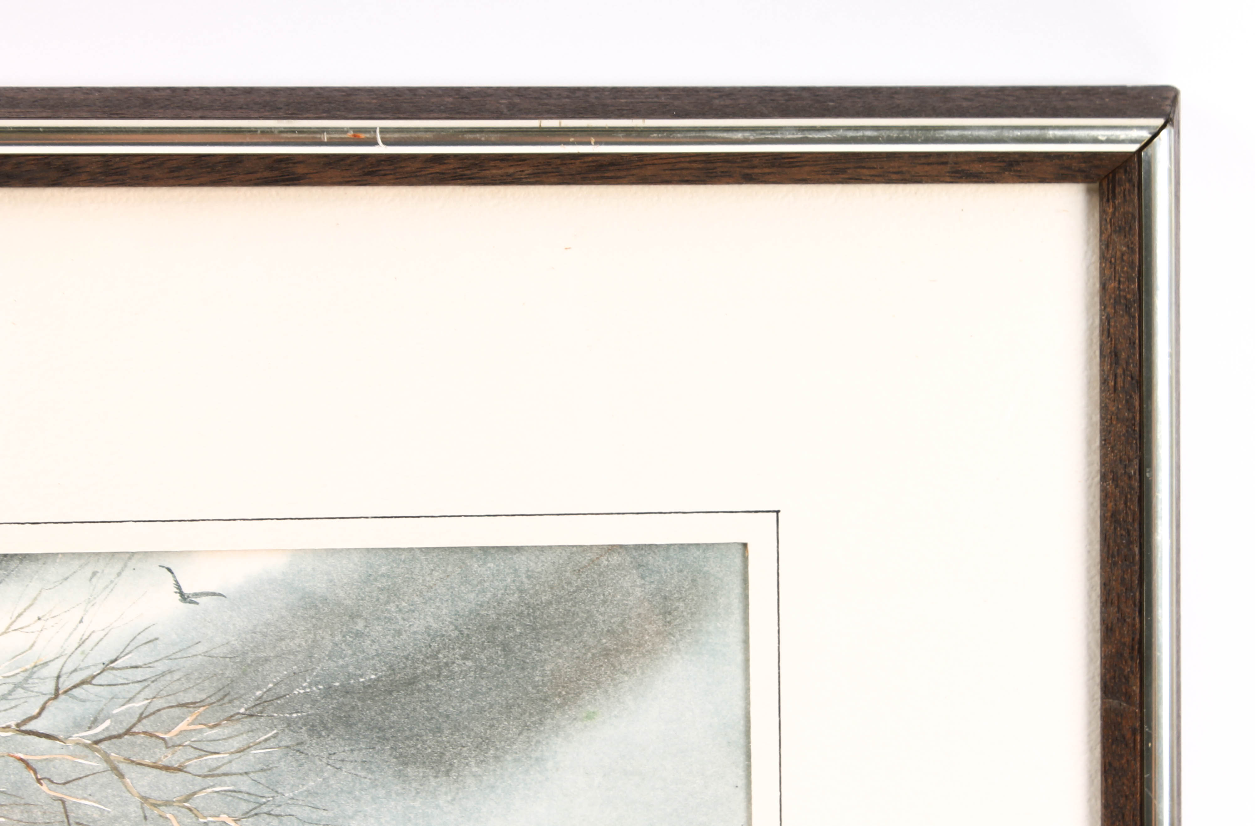 William R. Brooks Original Watercolor Painting "Grey Skies"