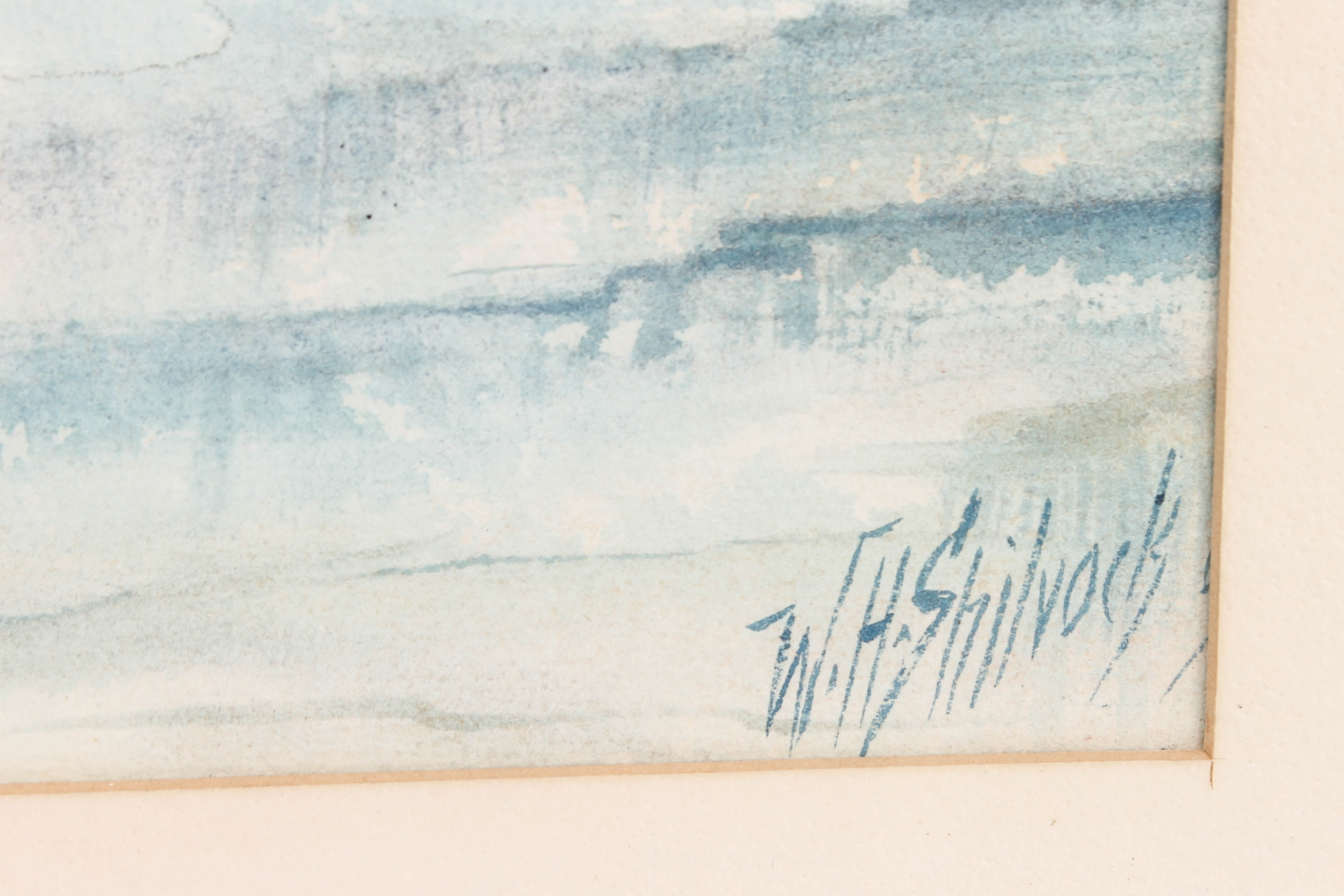 W.H. Shilvock Original Watercolor Seascape Painting