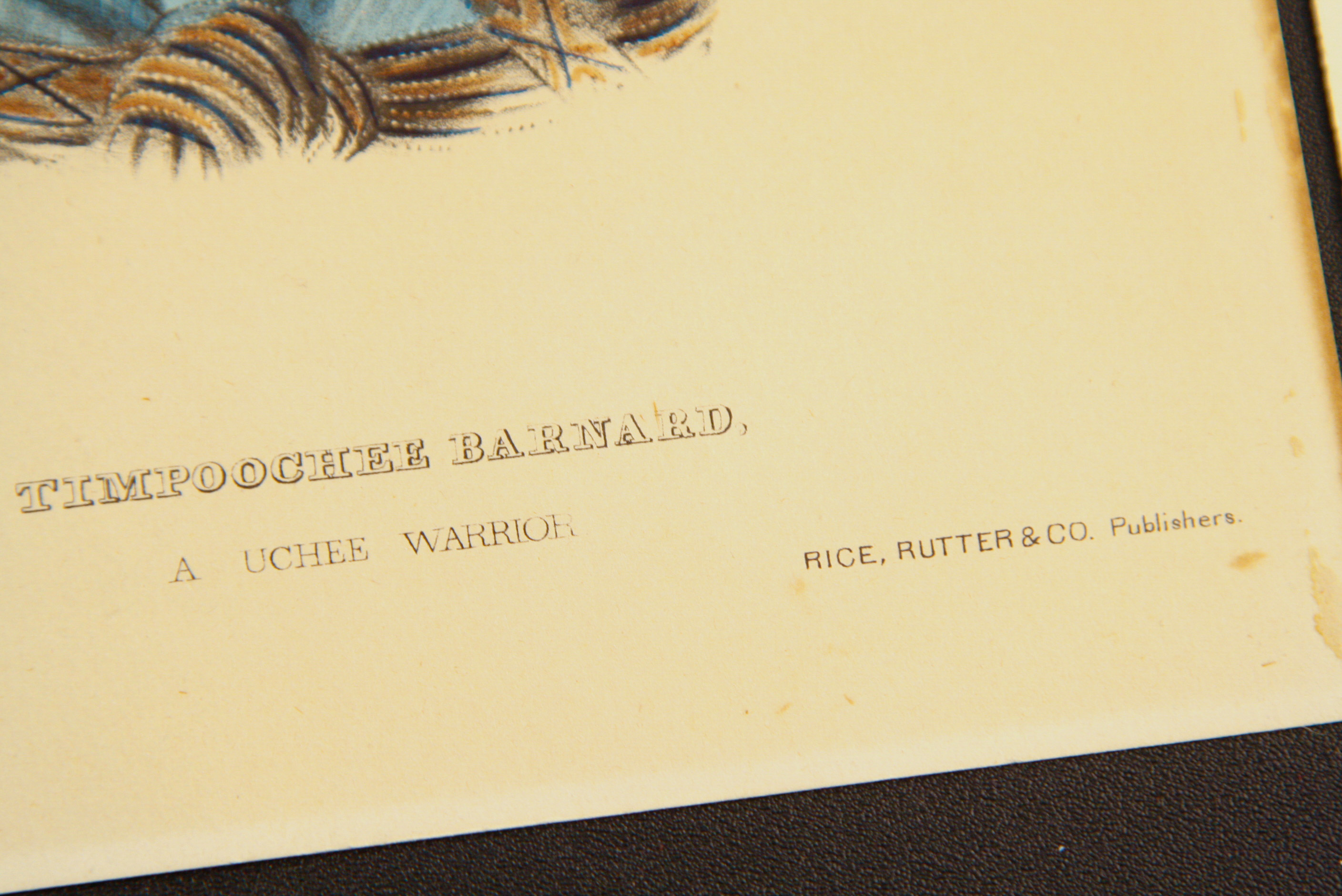 Pair of McKenney and Hall Hand-Colored Folio Lithographs of Native American Warriors