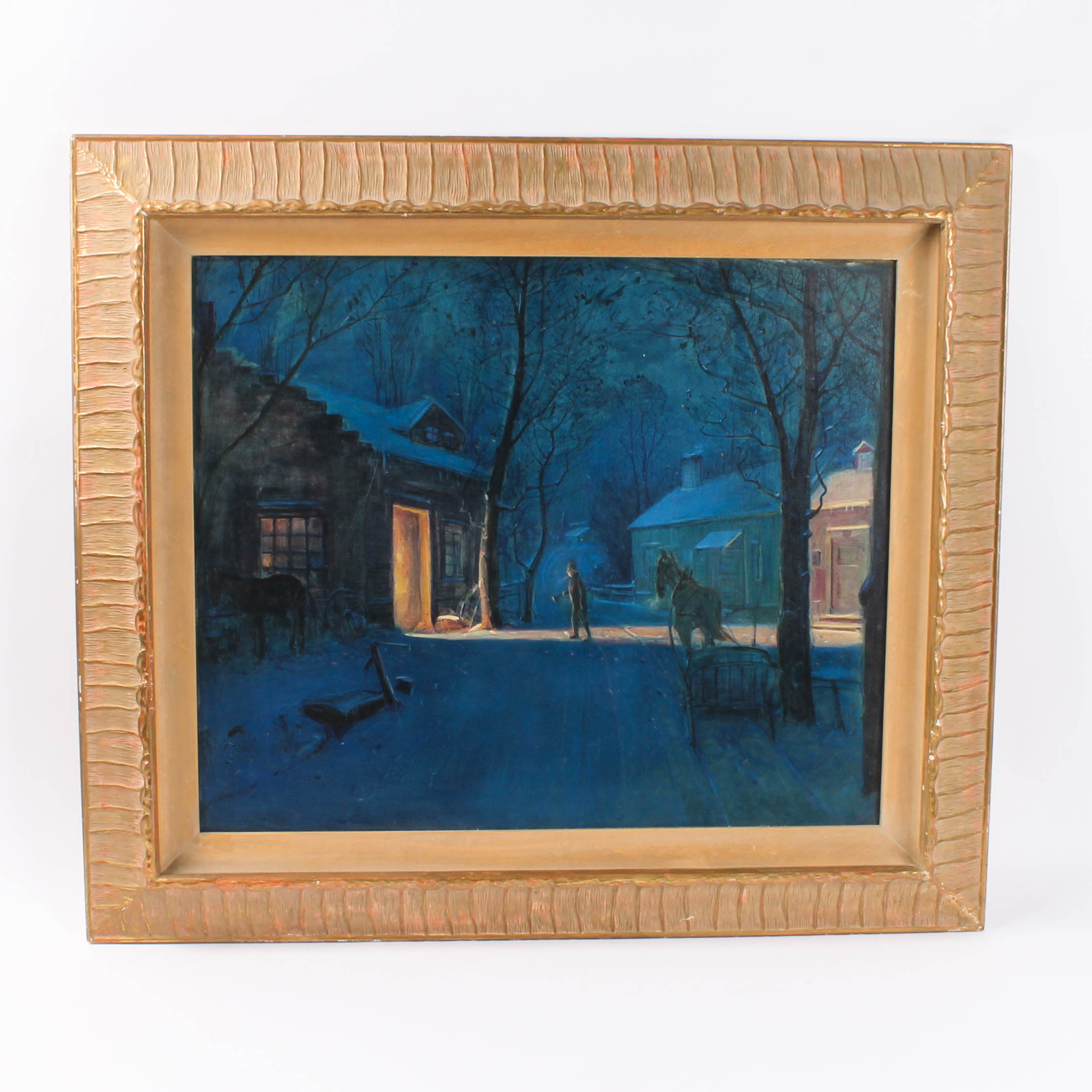 Original Framed Oil Painting on Board