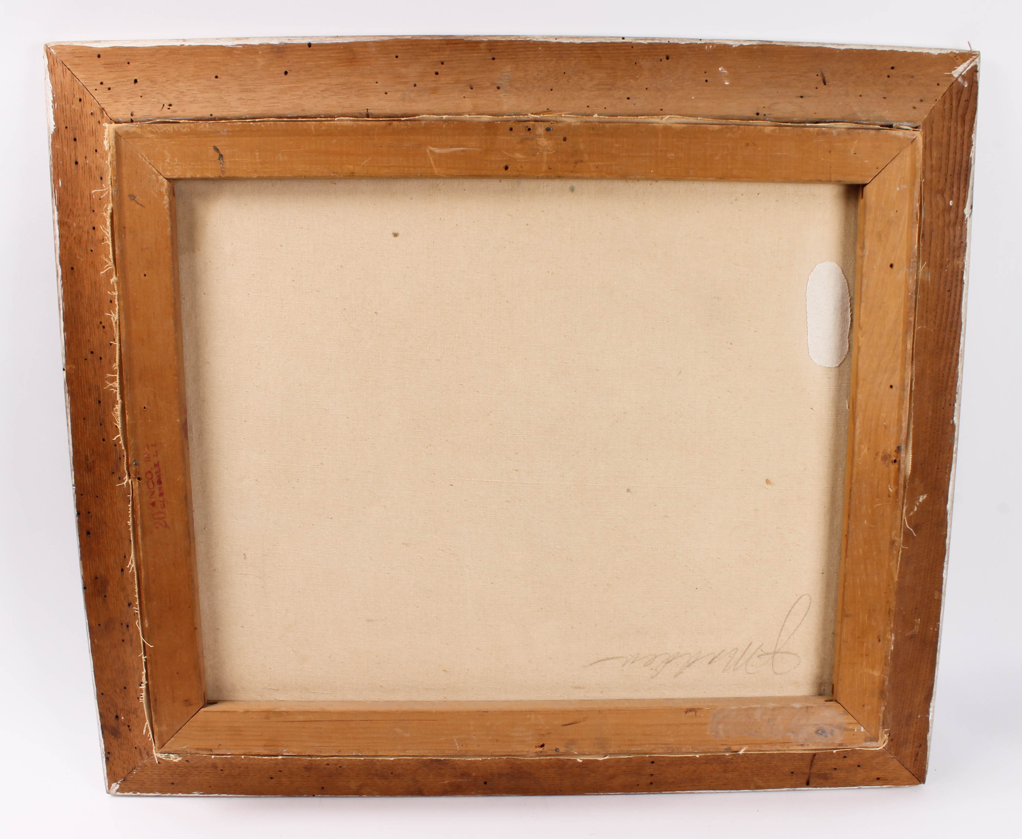 J.E. Madden Oil Painting Depicting a Mill