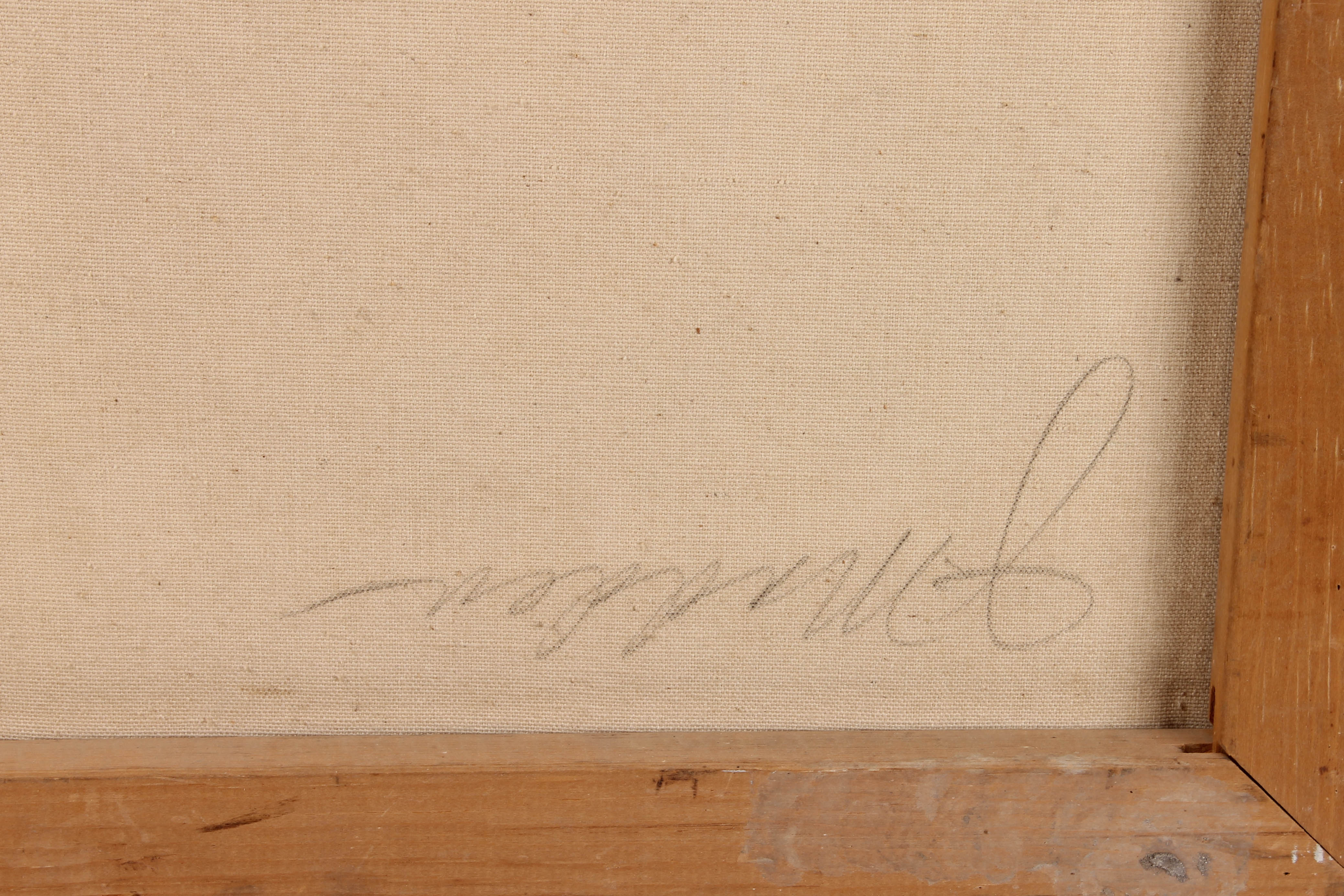 J.E. Madden Oil Painting Depicting a Mill