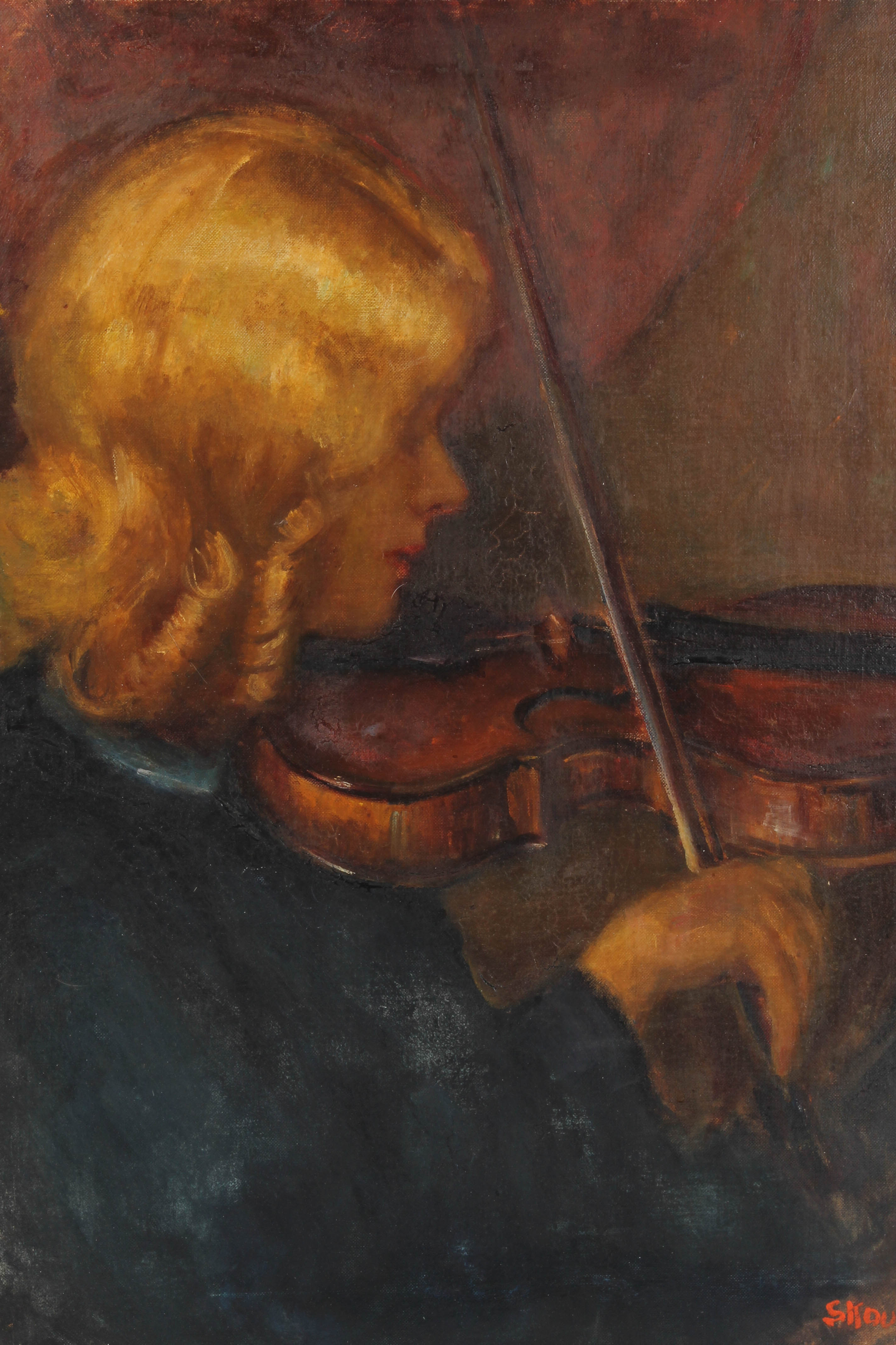 Martha Gilbert Skougor Oil Painting on Canvas Board