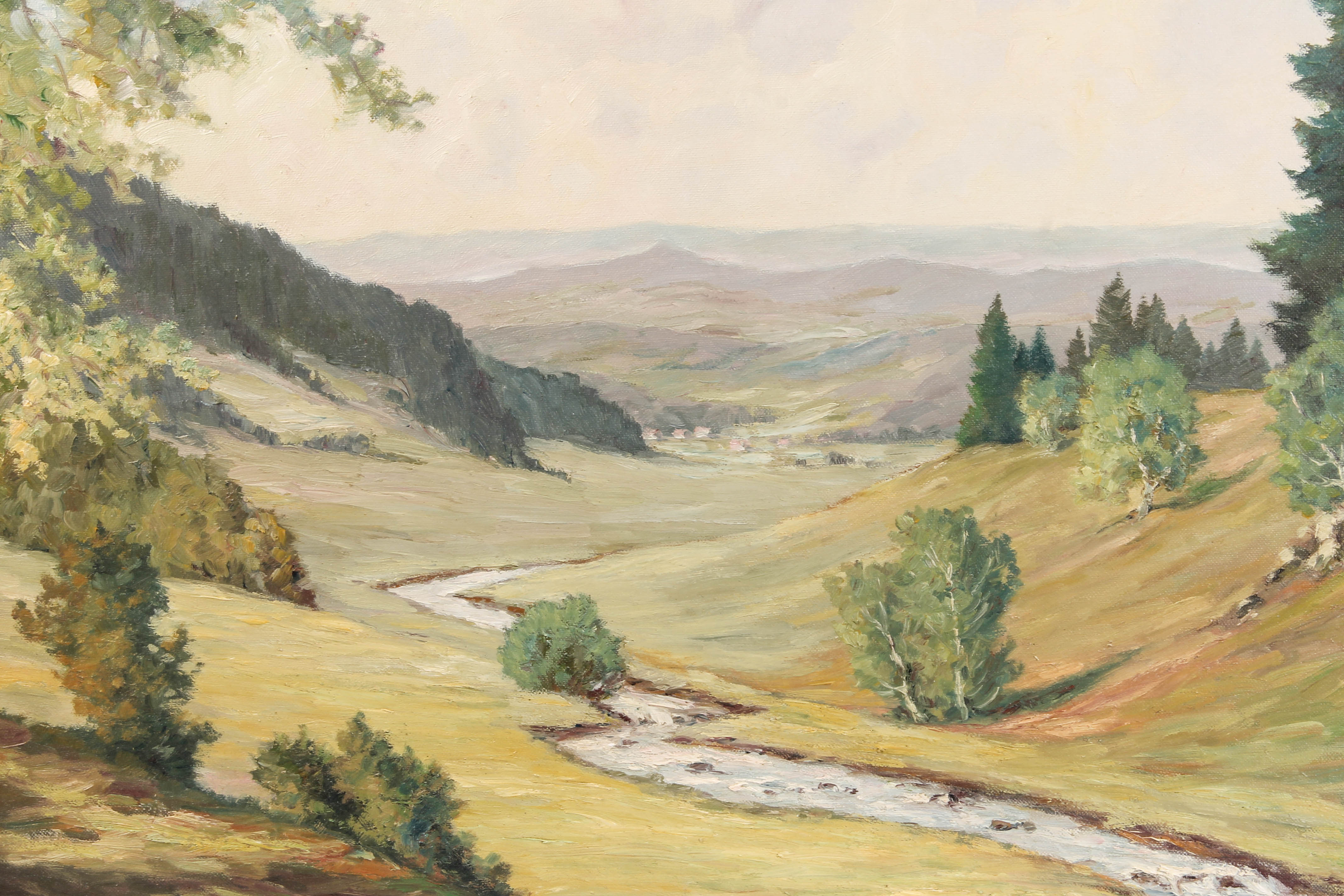 Joseph Bialas Oil Painting on Canvas Landscape