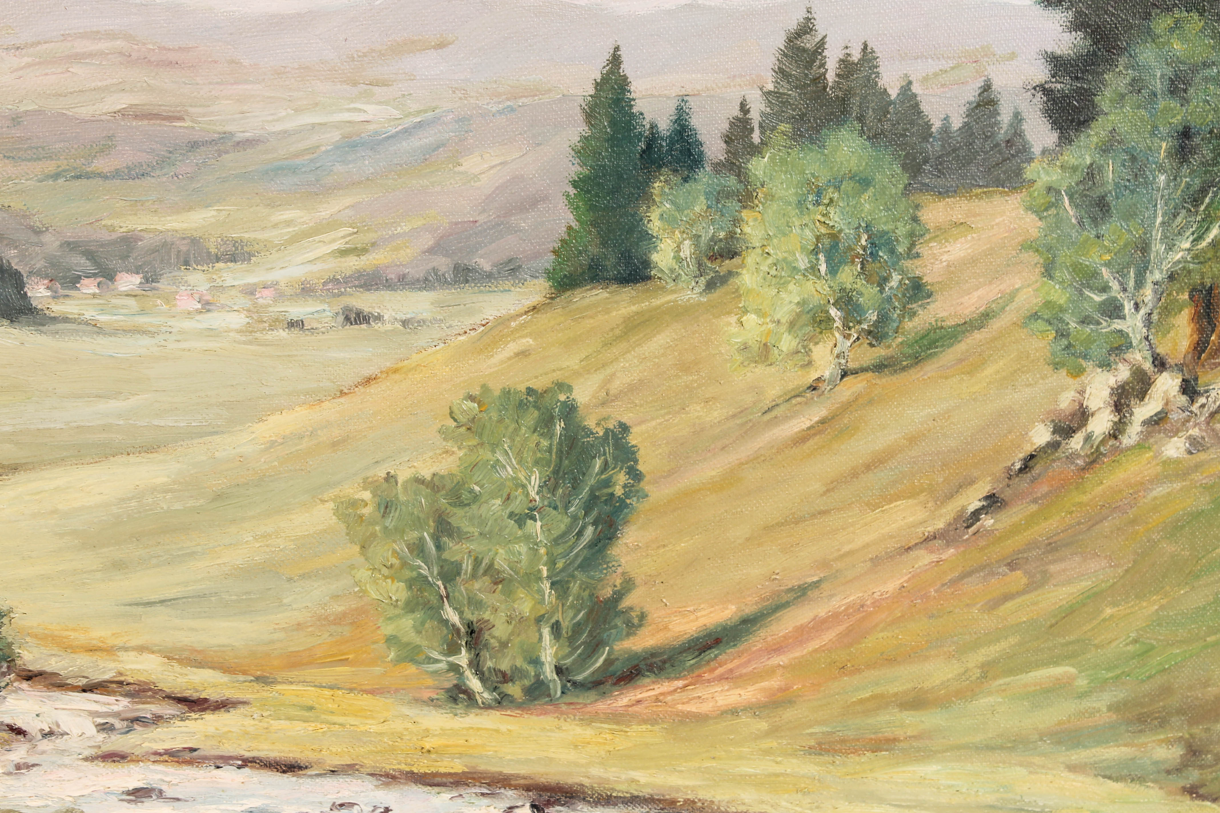 Joseph Bialas Oil Painting on Canvas Landscape