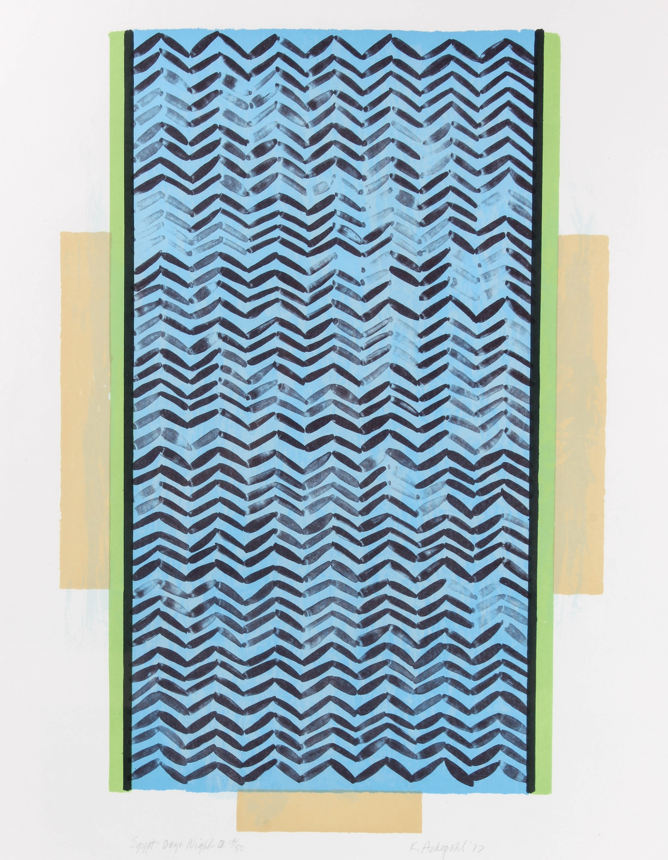 Keith Anden Achepohl Lithograph "Egypt: Day + Night II, 1977"