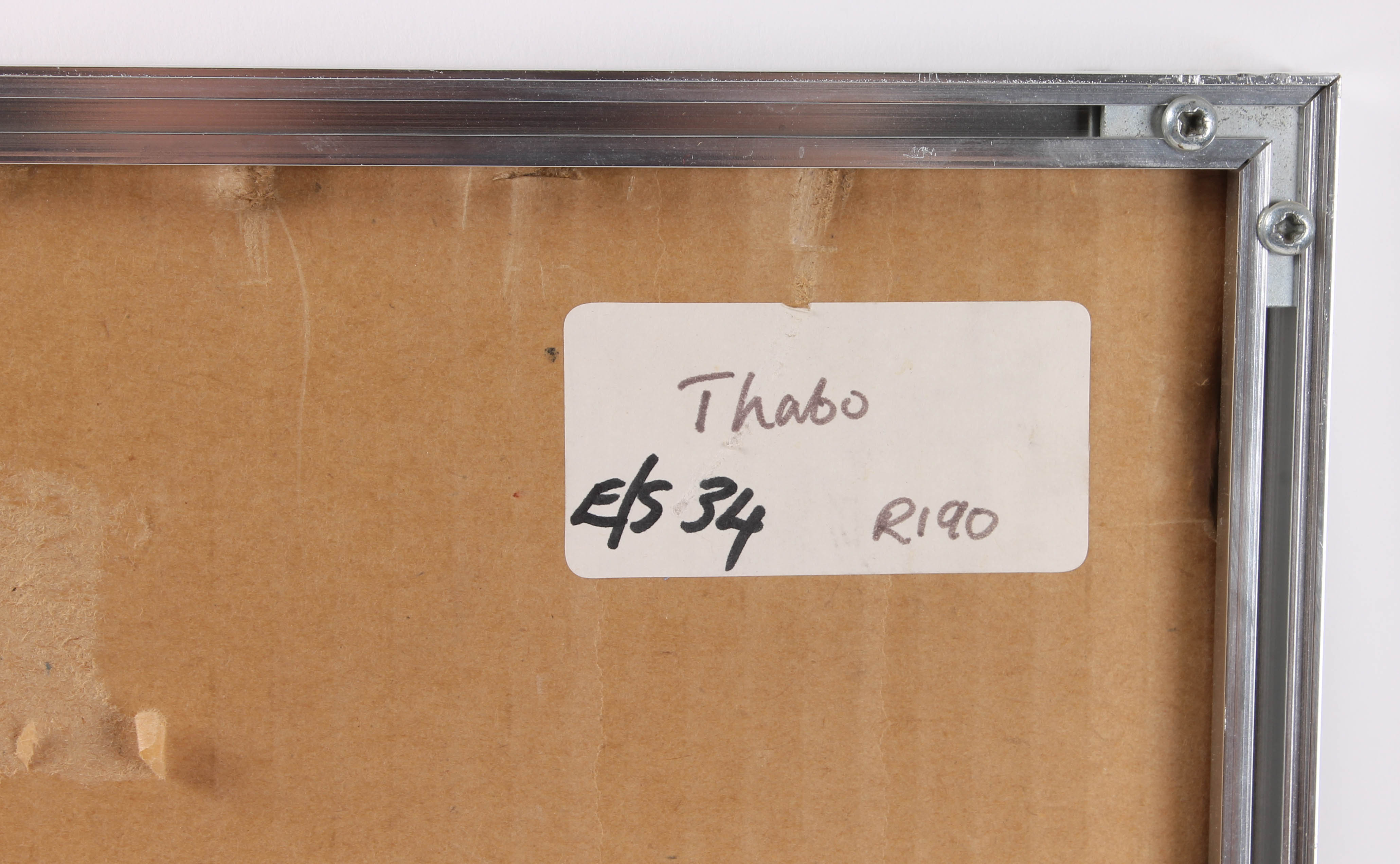 Thabo Signed Watercolor Painting "Figure Study"