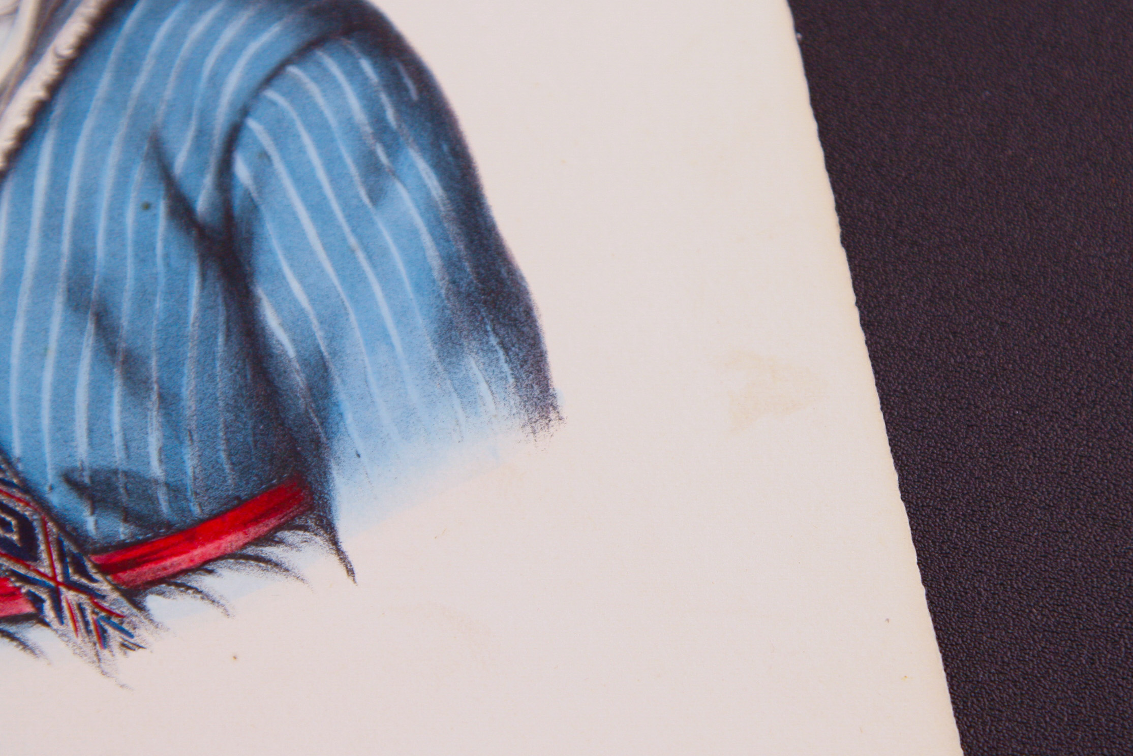 McKenney & Hall Hand-Colored Folio Lithograph "David Vann (A Cherokee Cheif)"