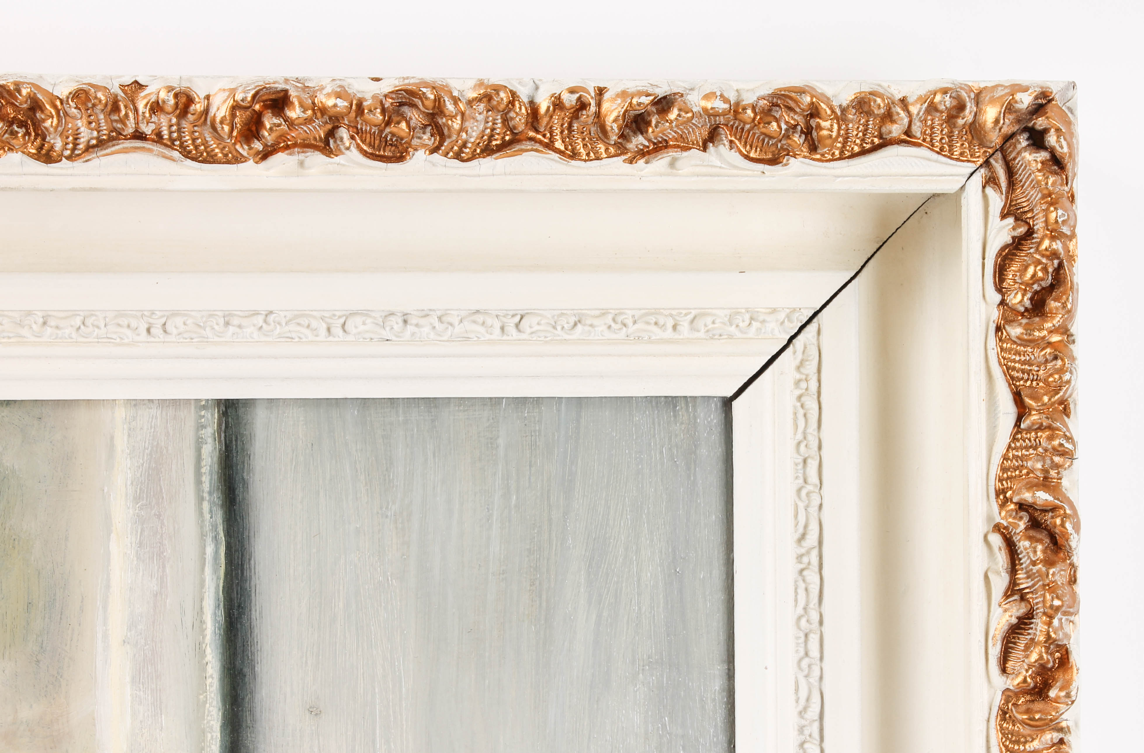 B. Hatfield Oil Painting on Board Depicting an Interior Scene