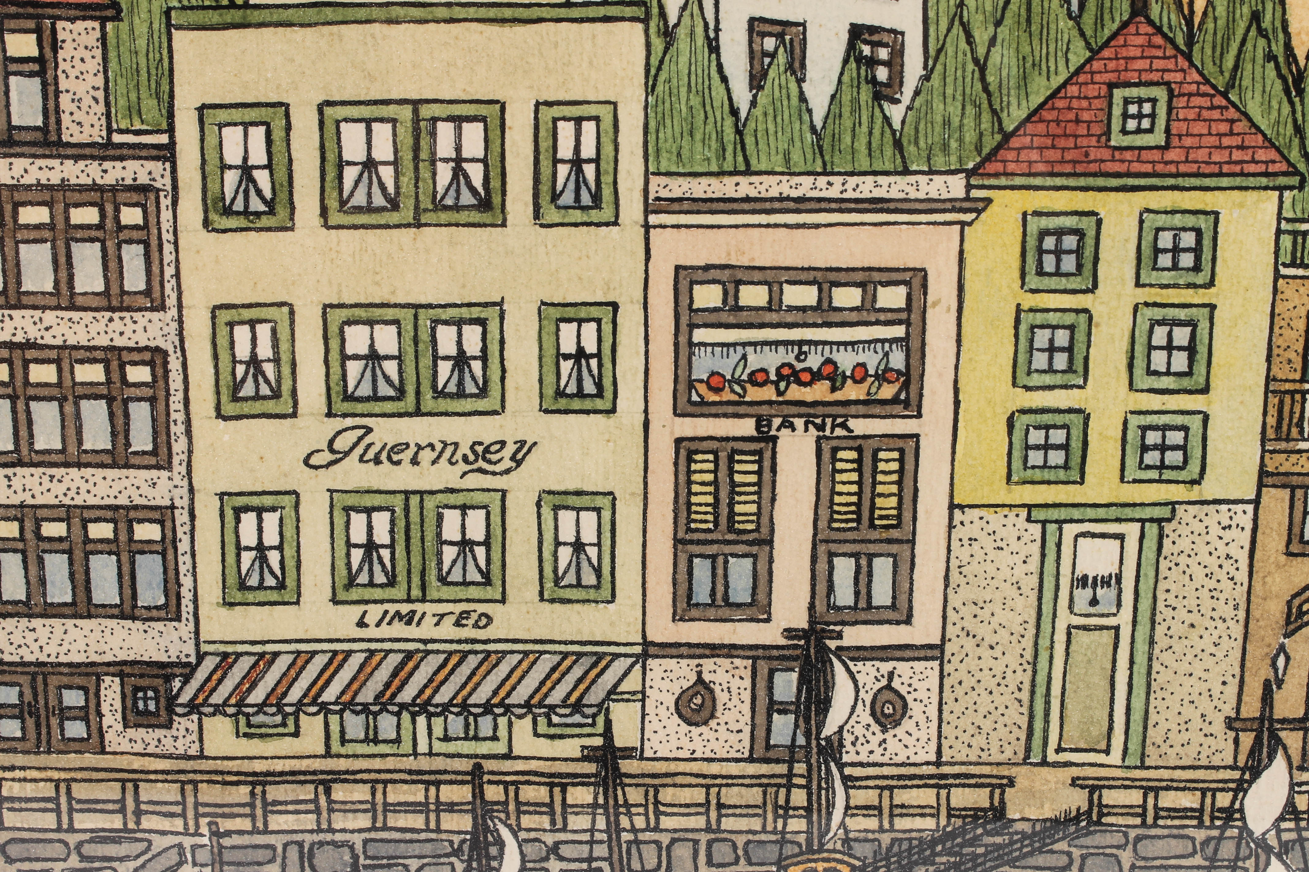 Joseph A. Greenberger Watercolor Painting