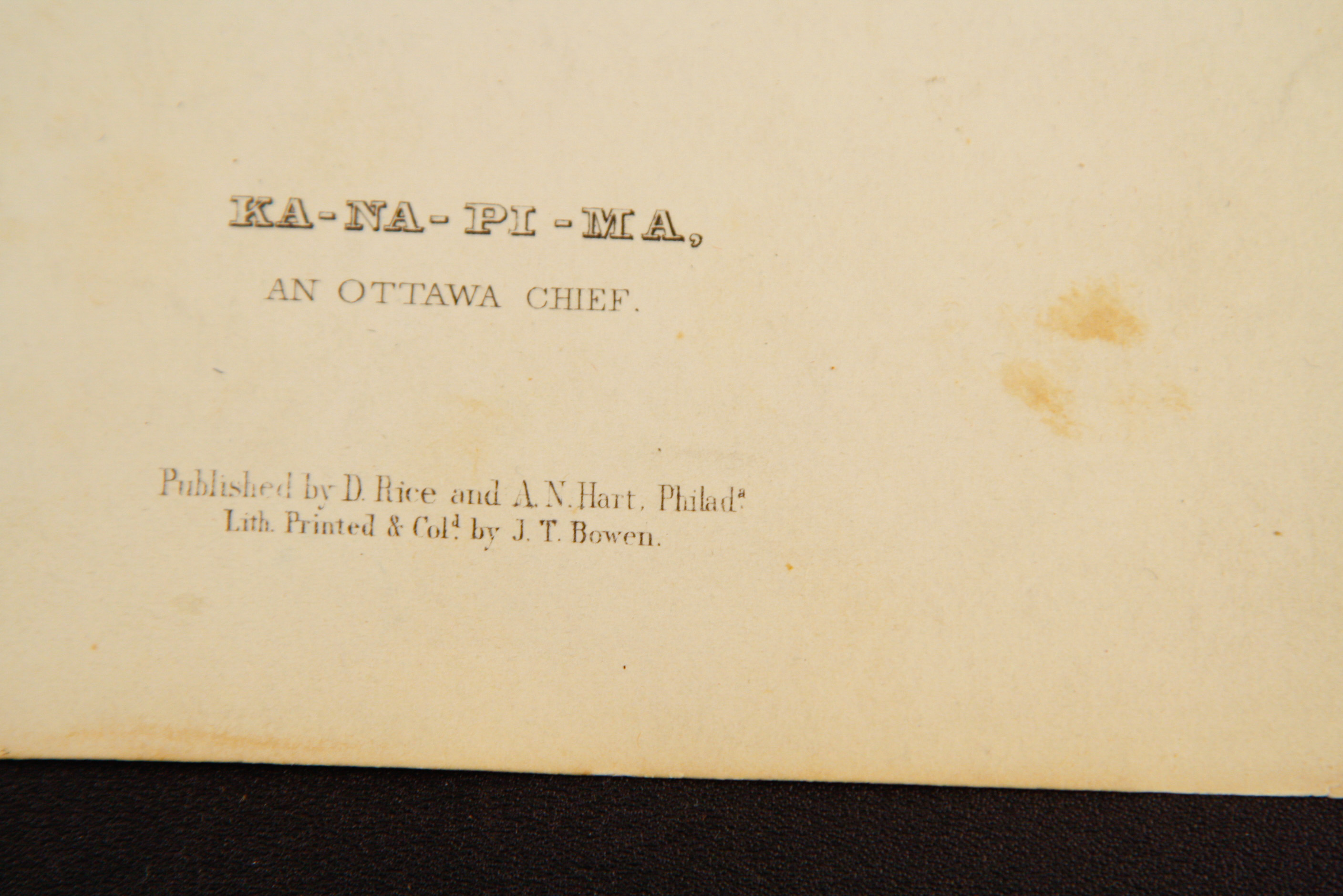 Pair of McKenney and Hall Hand-Colored Folio Lithographs of Native American Chiefs