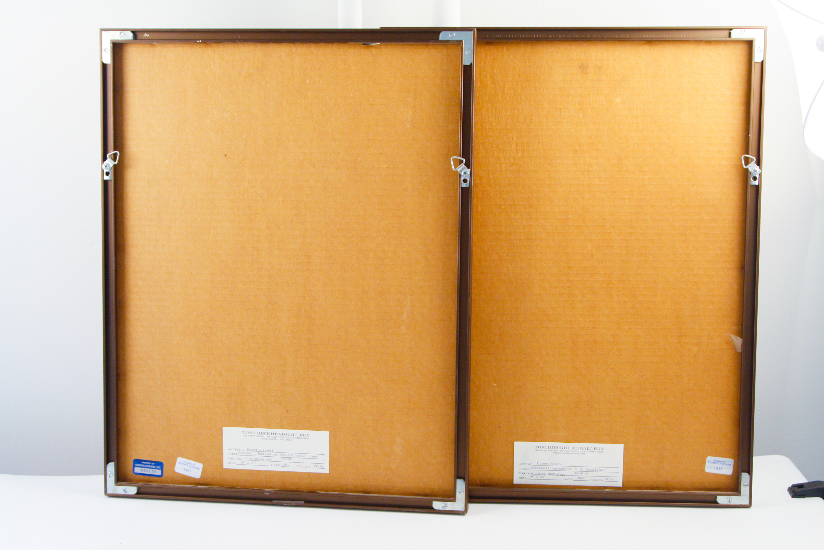 Pair of Framed Robert Flischel Photographic Prints of Cincinnati Landmarks