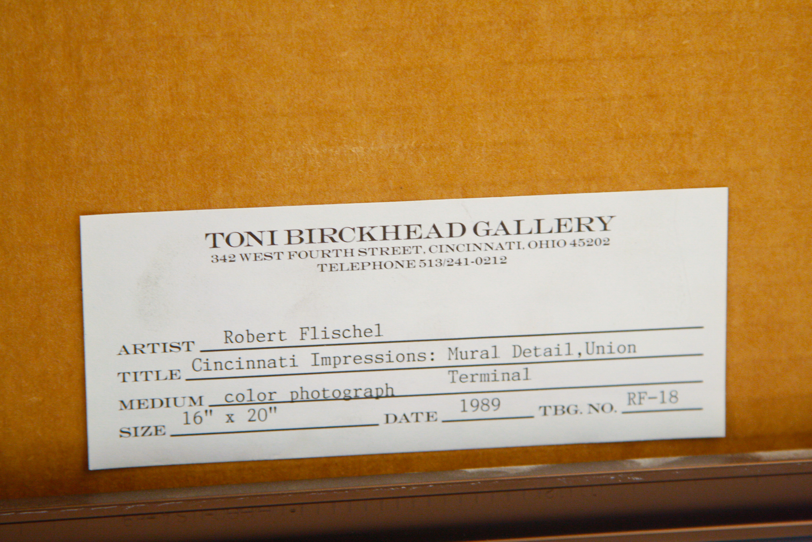 Pair of Framed Robert Flischel Photographic Prints of Cincinnati Landmarks